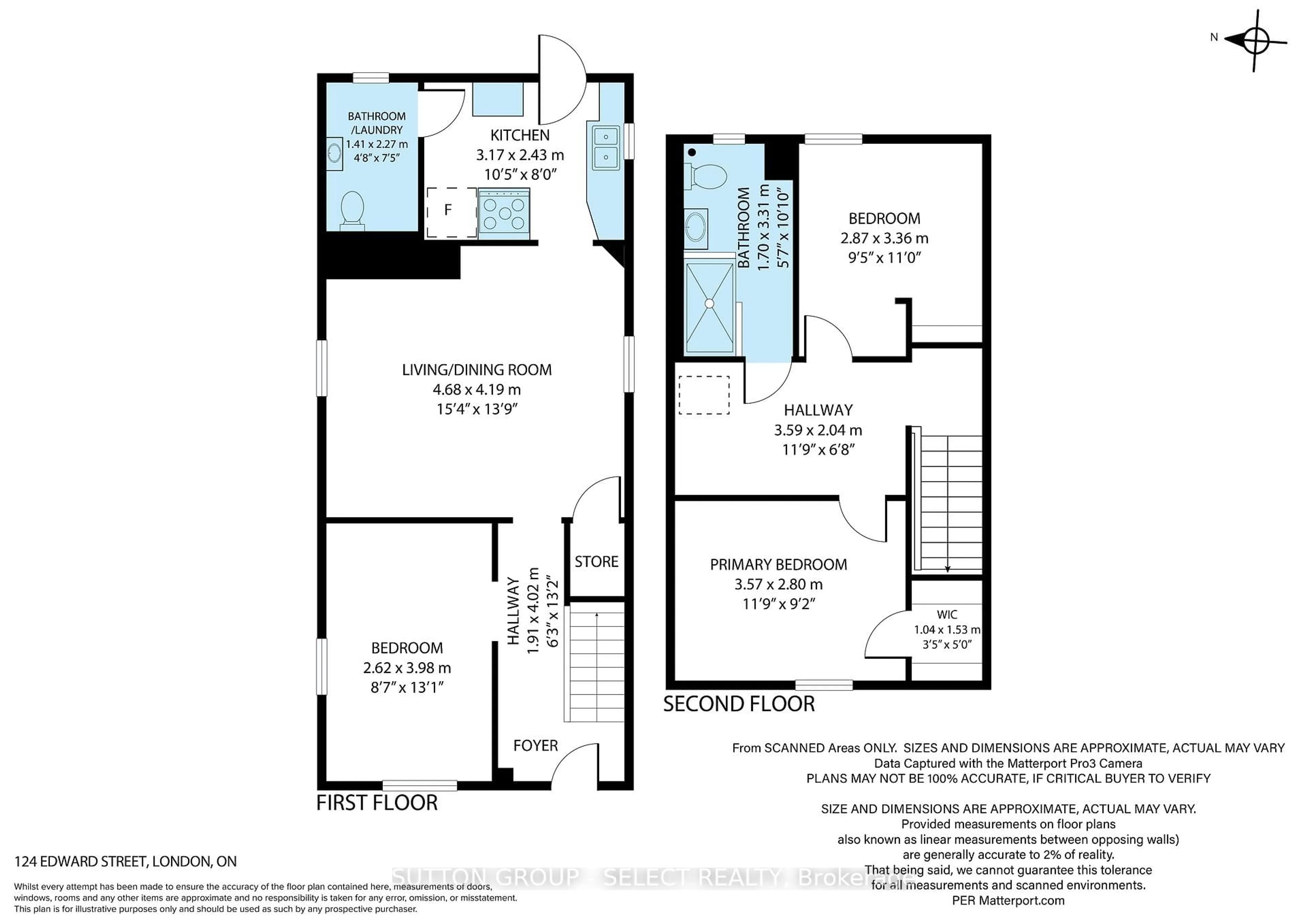 Floor plan for 124 Edward St, London South Ontario N6C 3H9