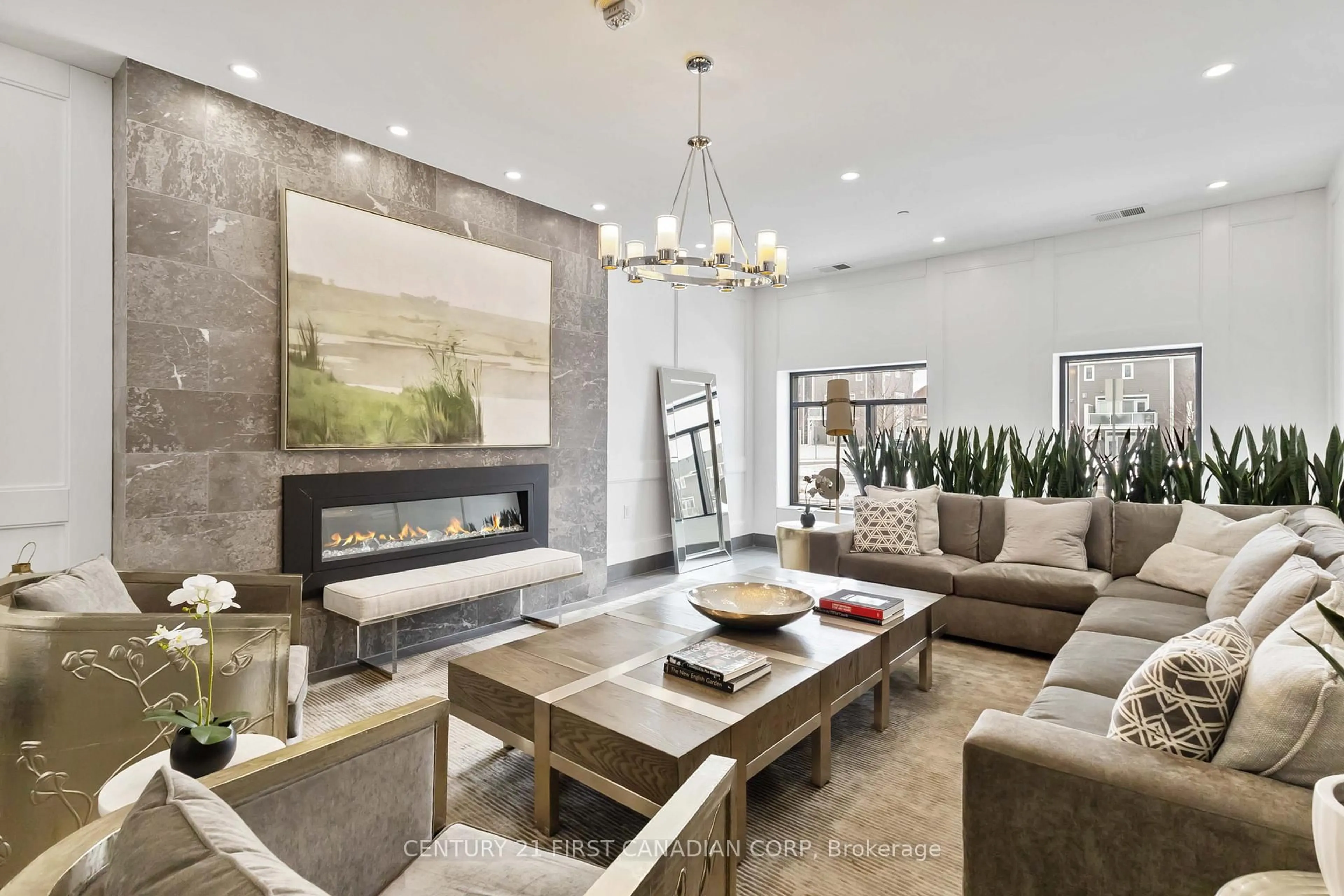 Living room with furniture, unknown for 260 Villagewalk Blvd #411, London North Ontario N6G 0W6