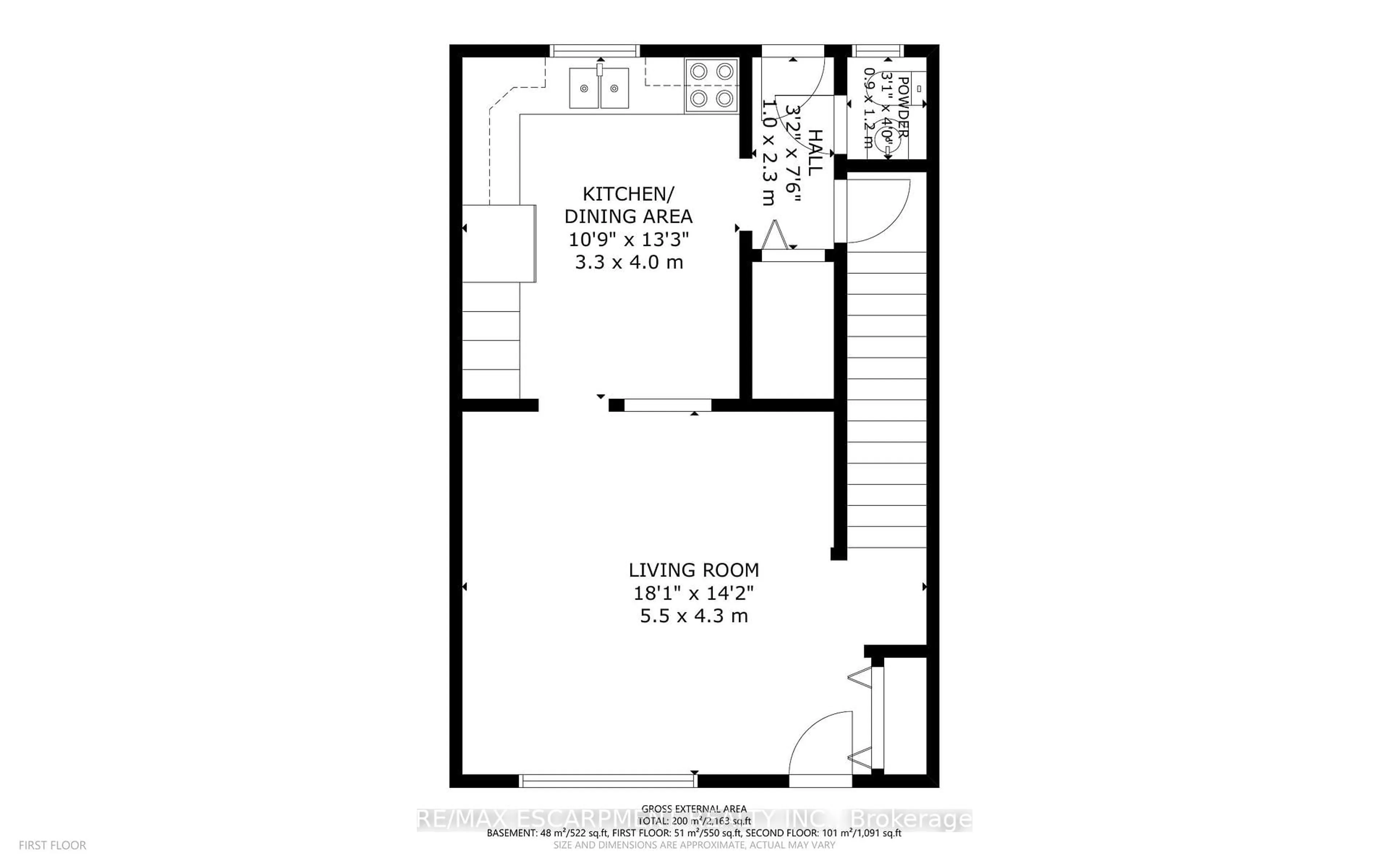 Floor plan for 38 Glenburn Crt, Hamilton Ontario L8E 1C8