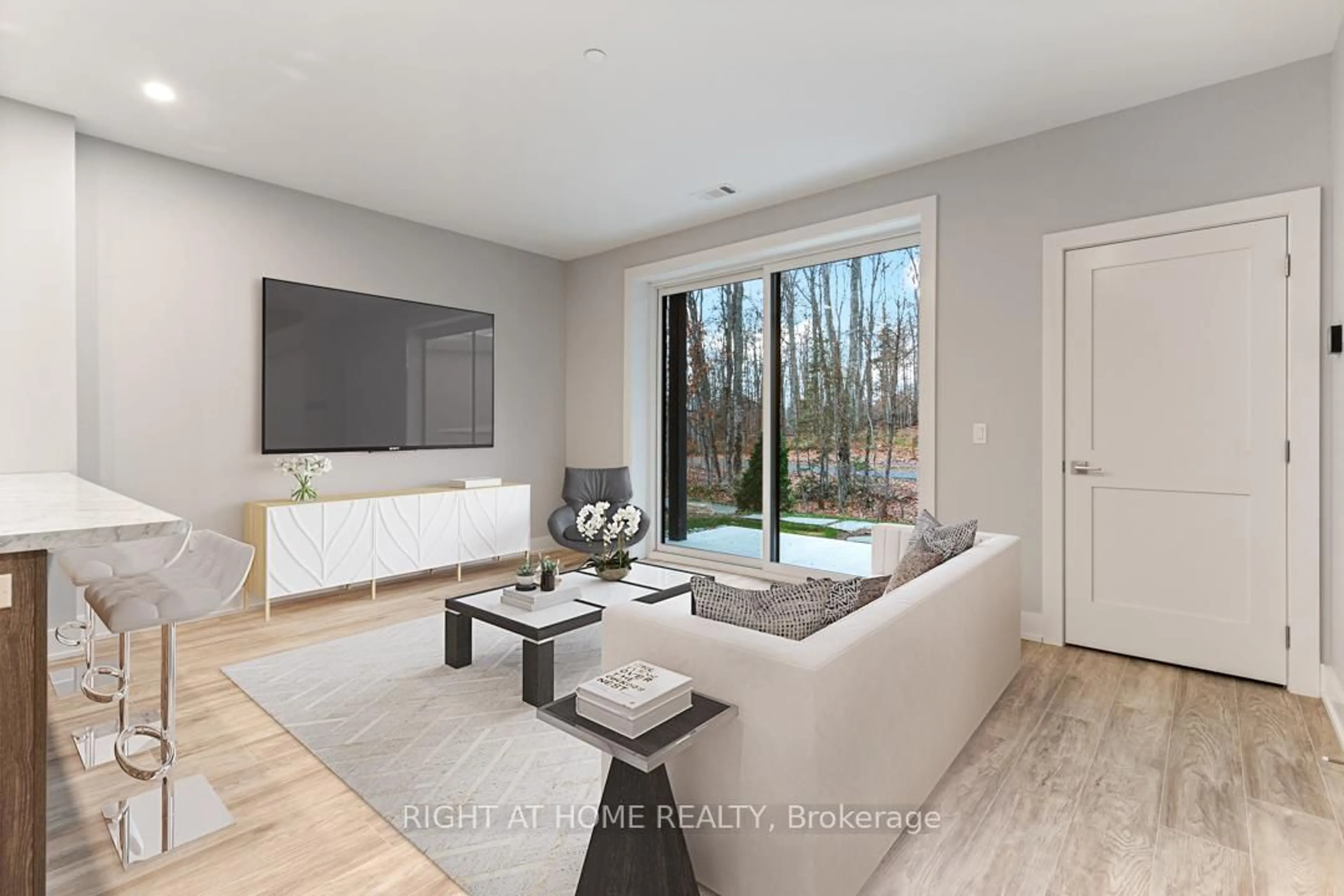 Living room with furniture, unknown for 18 Campus Tr #107, Huntsville Ontario P1H 1C6