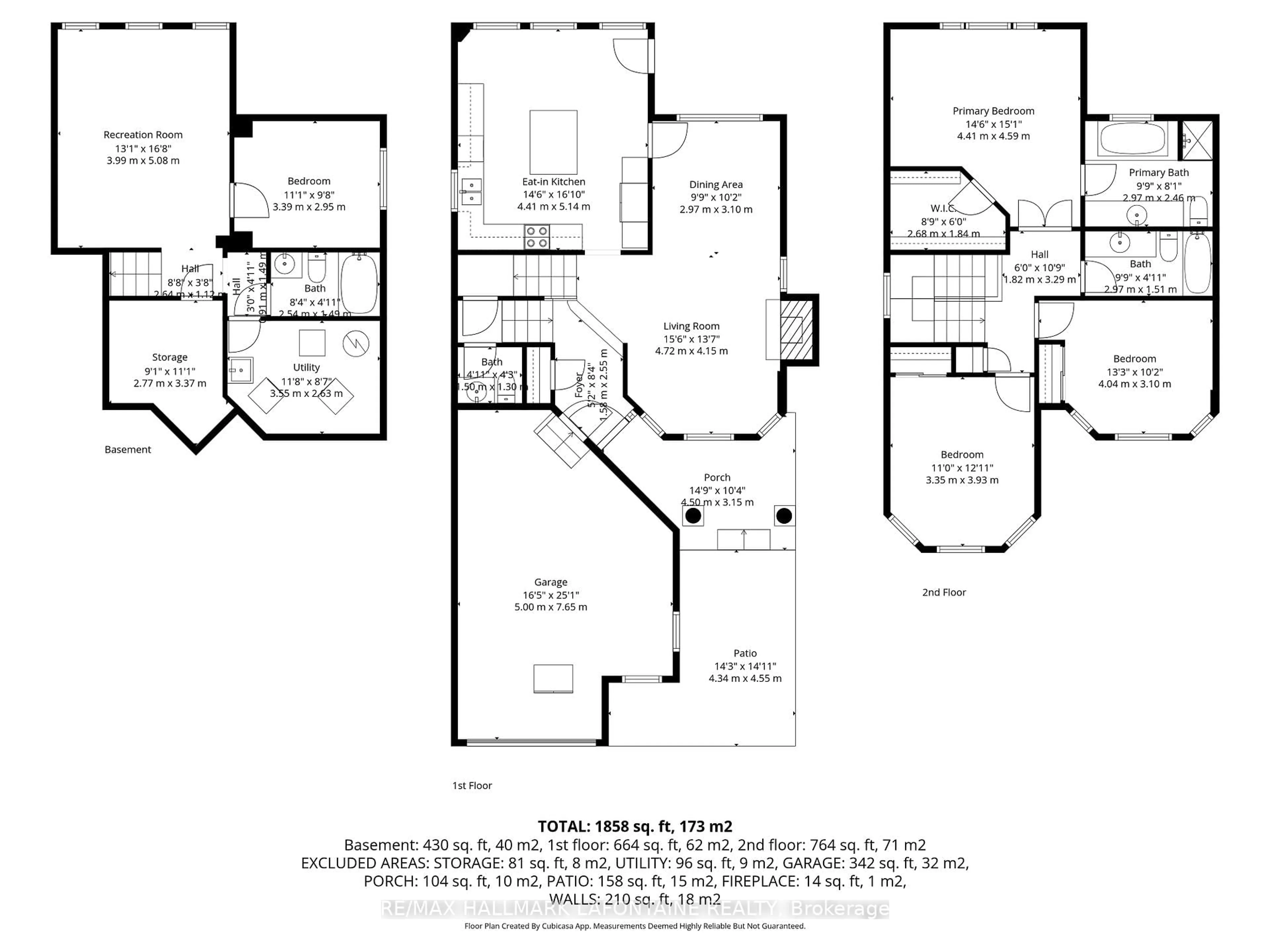 Floor plan for 60 Hemlo Cres, Ottawa Ontario K2T 1C9