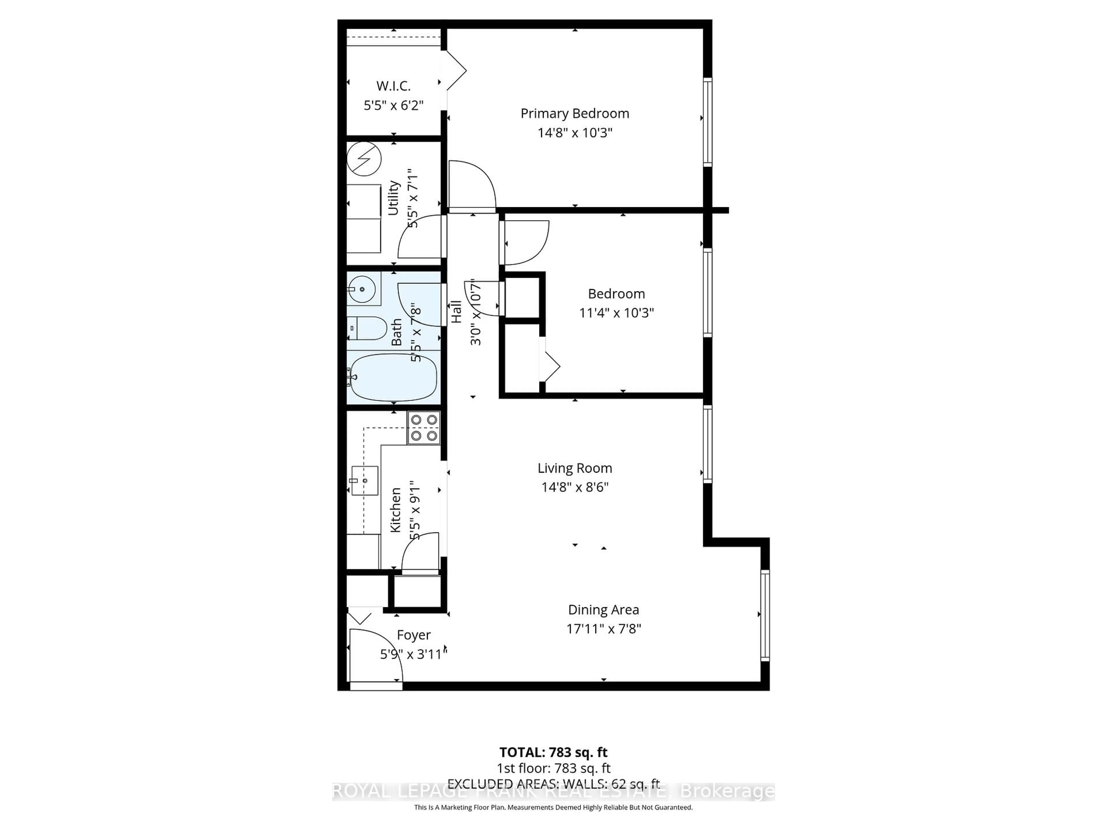 Floor plan for 15 Clifton St #102, Kawartha Lakes Ontario K0M 1N0