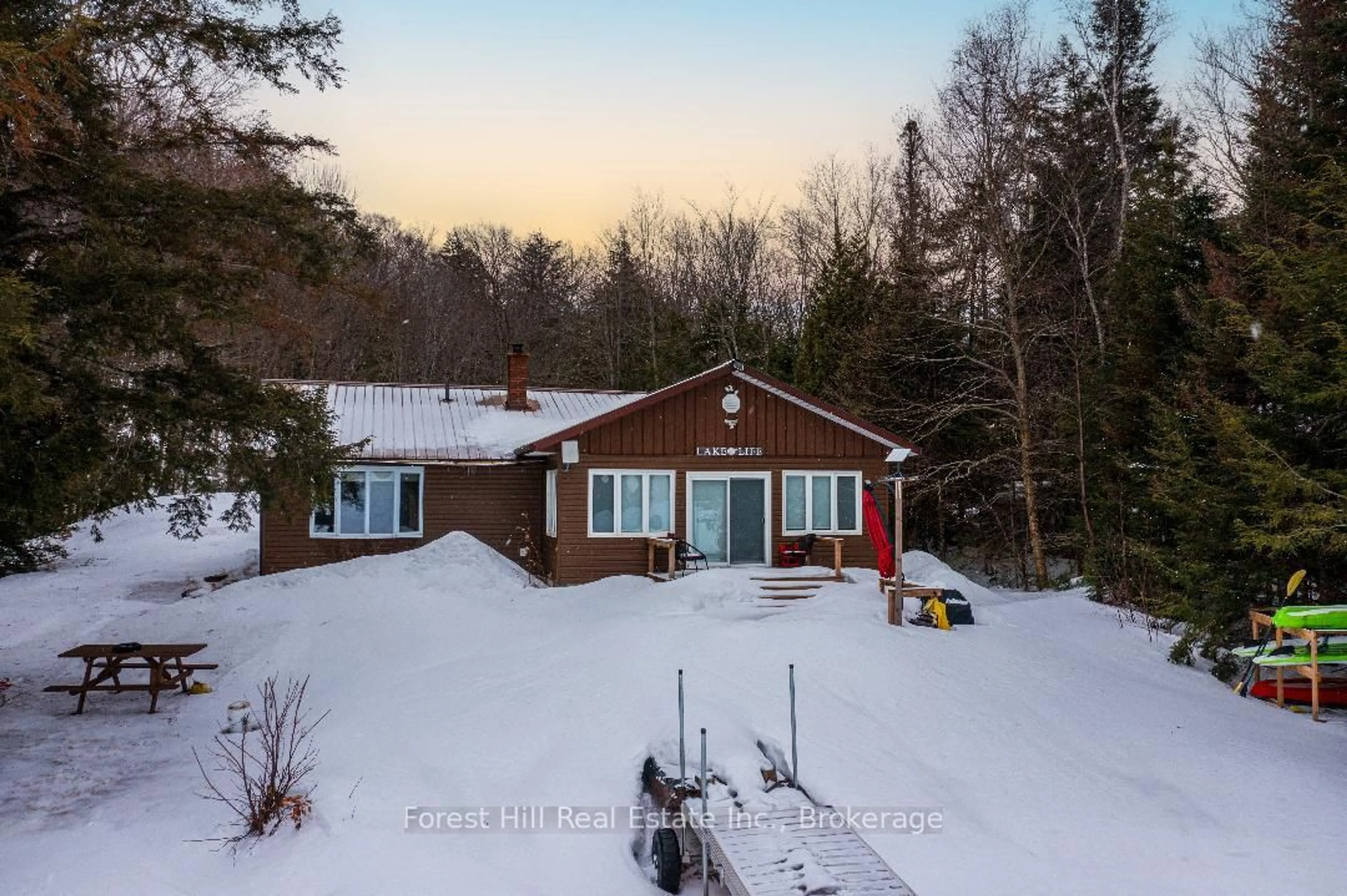 A pic from outside/outdoor area/front of a property/back of a property/a pic from drone, unknown for 436 Jim Young Rd, Machar Ontario P0A 1X0