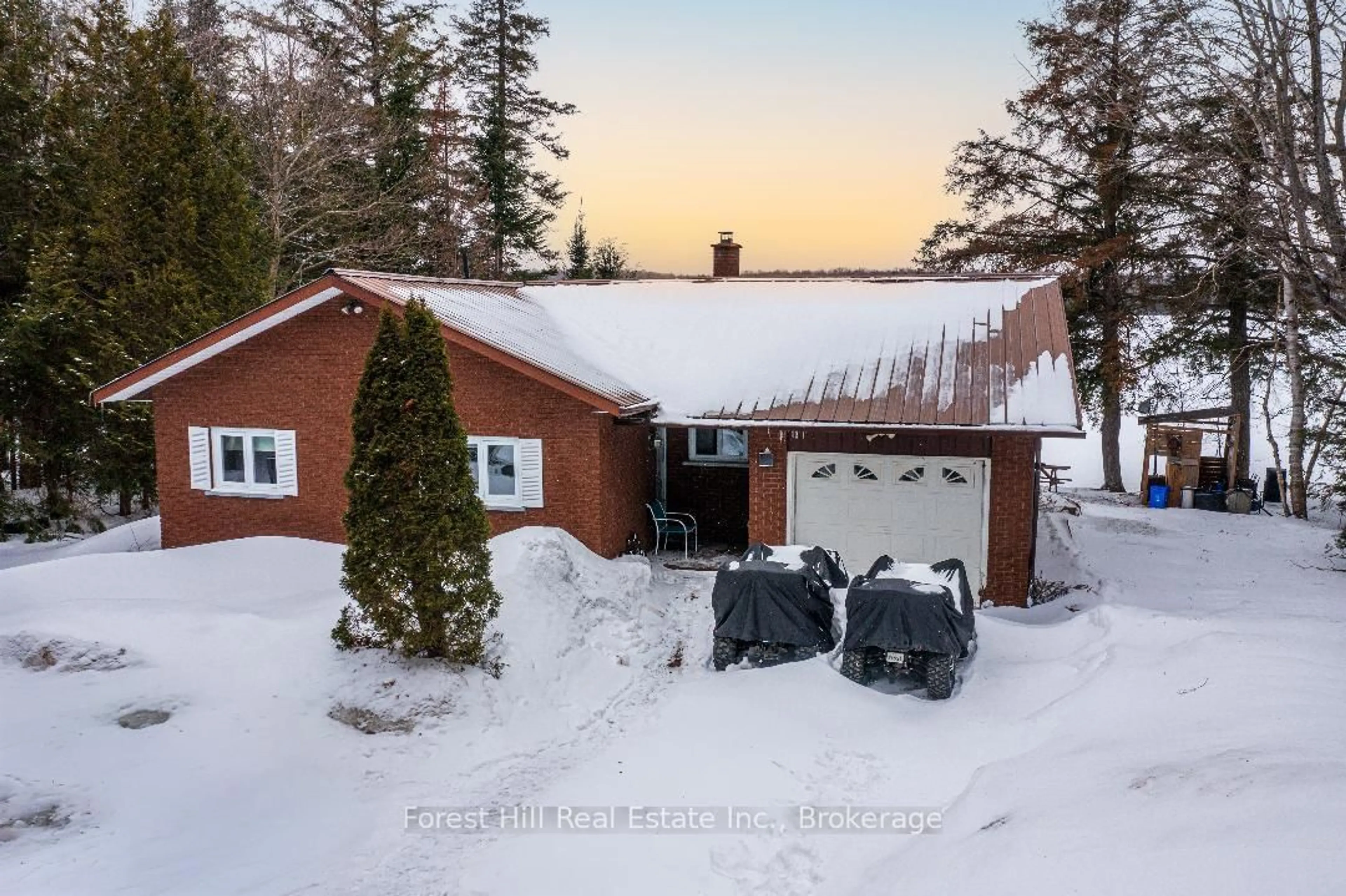 A pic from outside/outdoor area/front of a property/back of a property/a pic from drone, street for 436 Jim Young Rd, Machar Ontario P0A 1X0