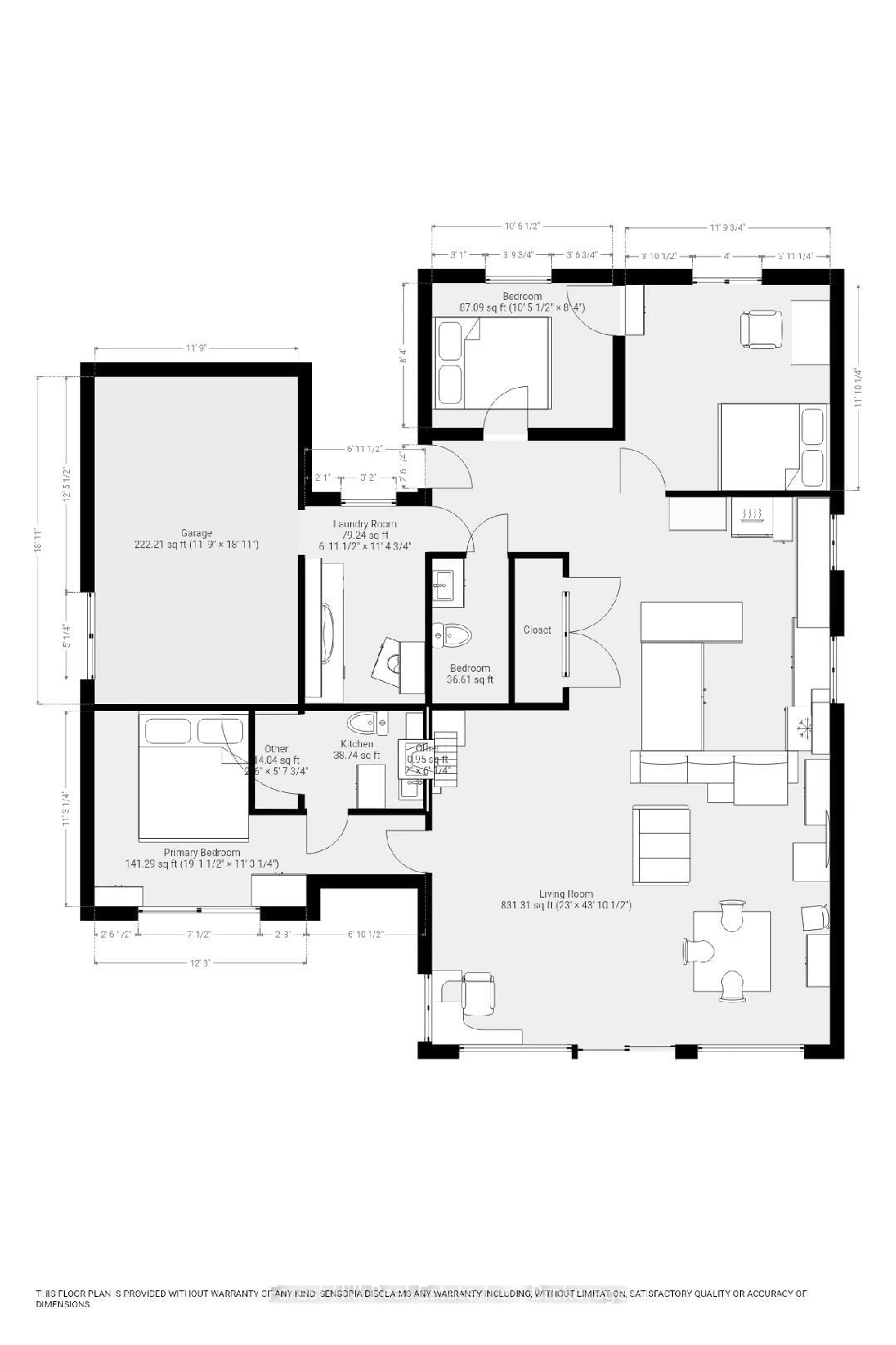 Floor plan for 436 Jim Young Rd, Machar Ontario P0A 1X0