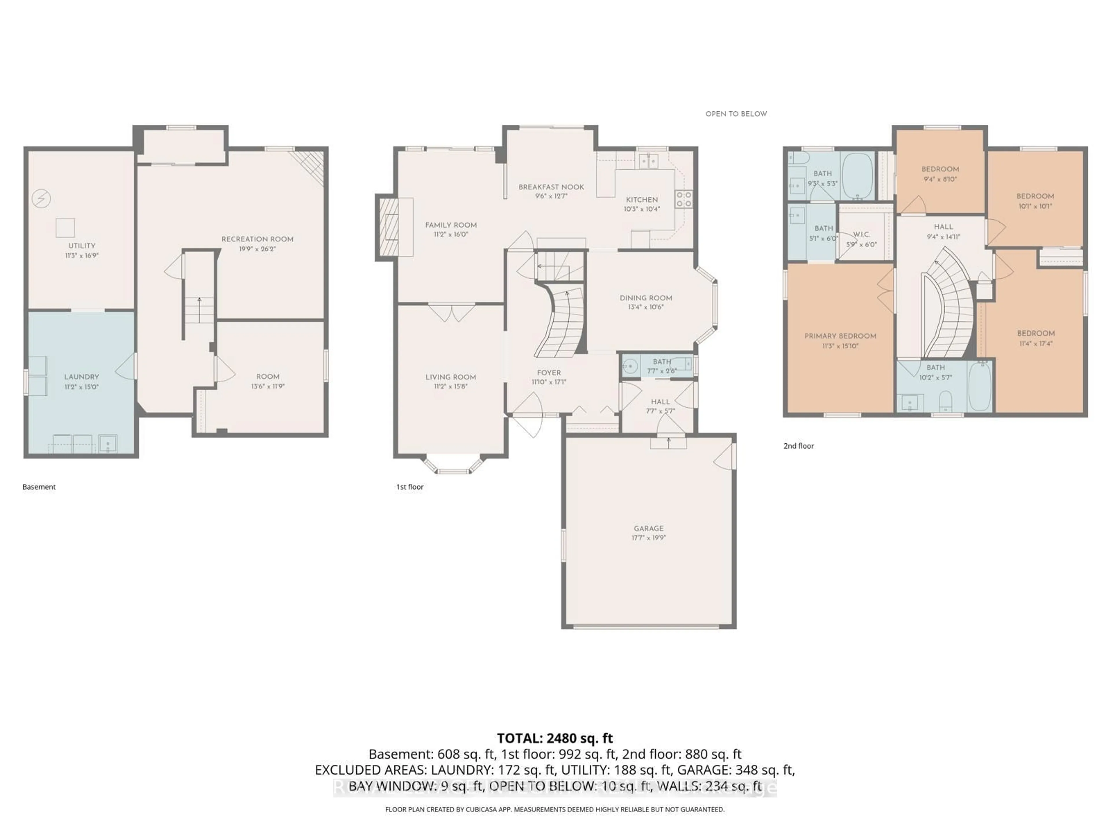Floor plan for 6020 Vineyard Dr, Ottawa Ontario K1C 2M5