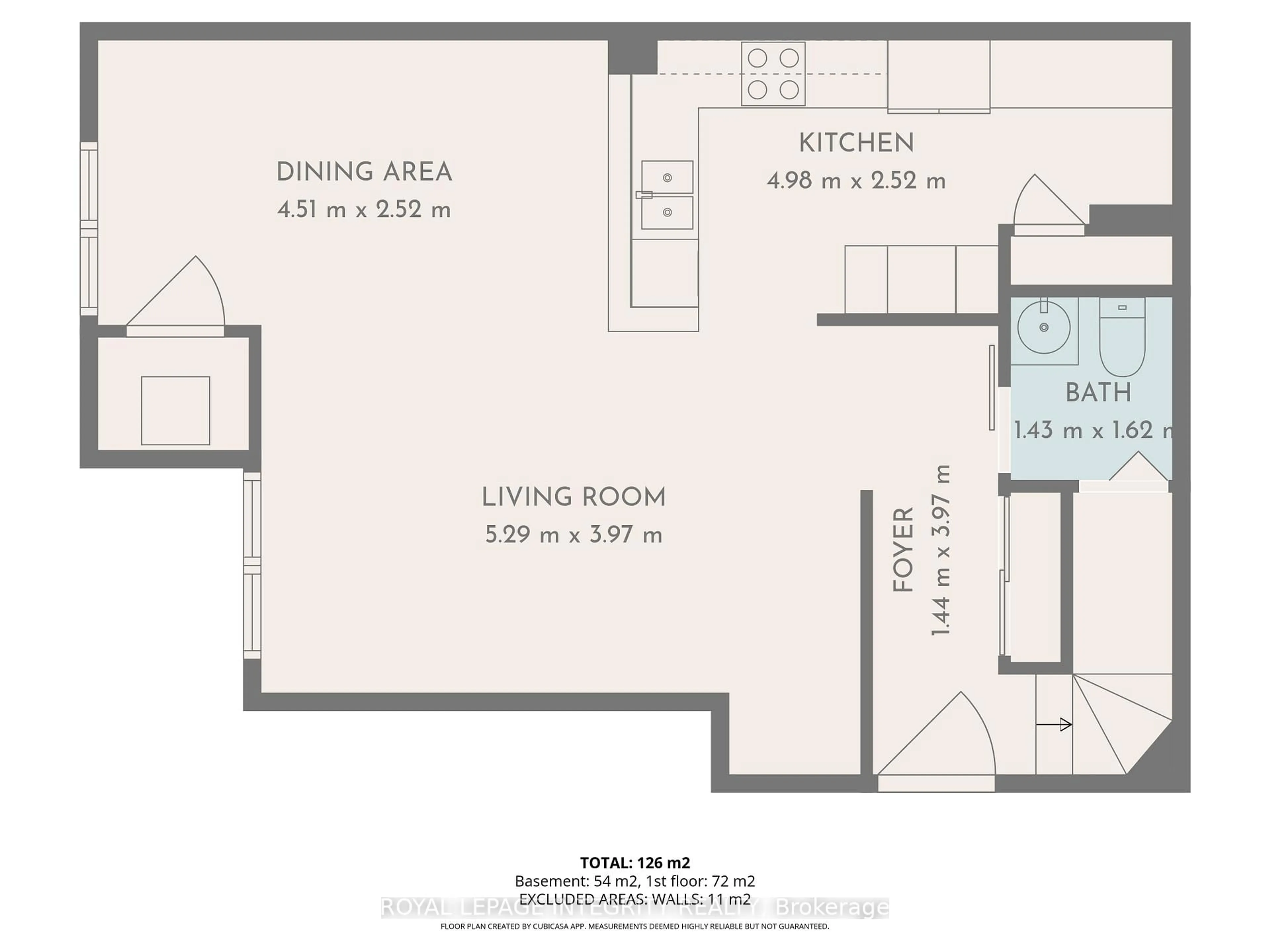 Floor plan for 150 Waverley St #2C, Ottawa Ontario K2P 0V4