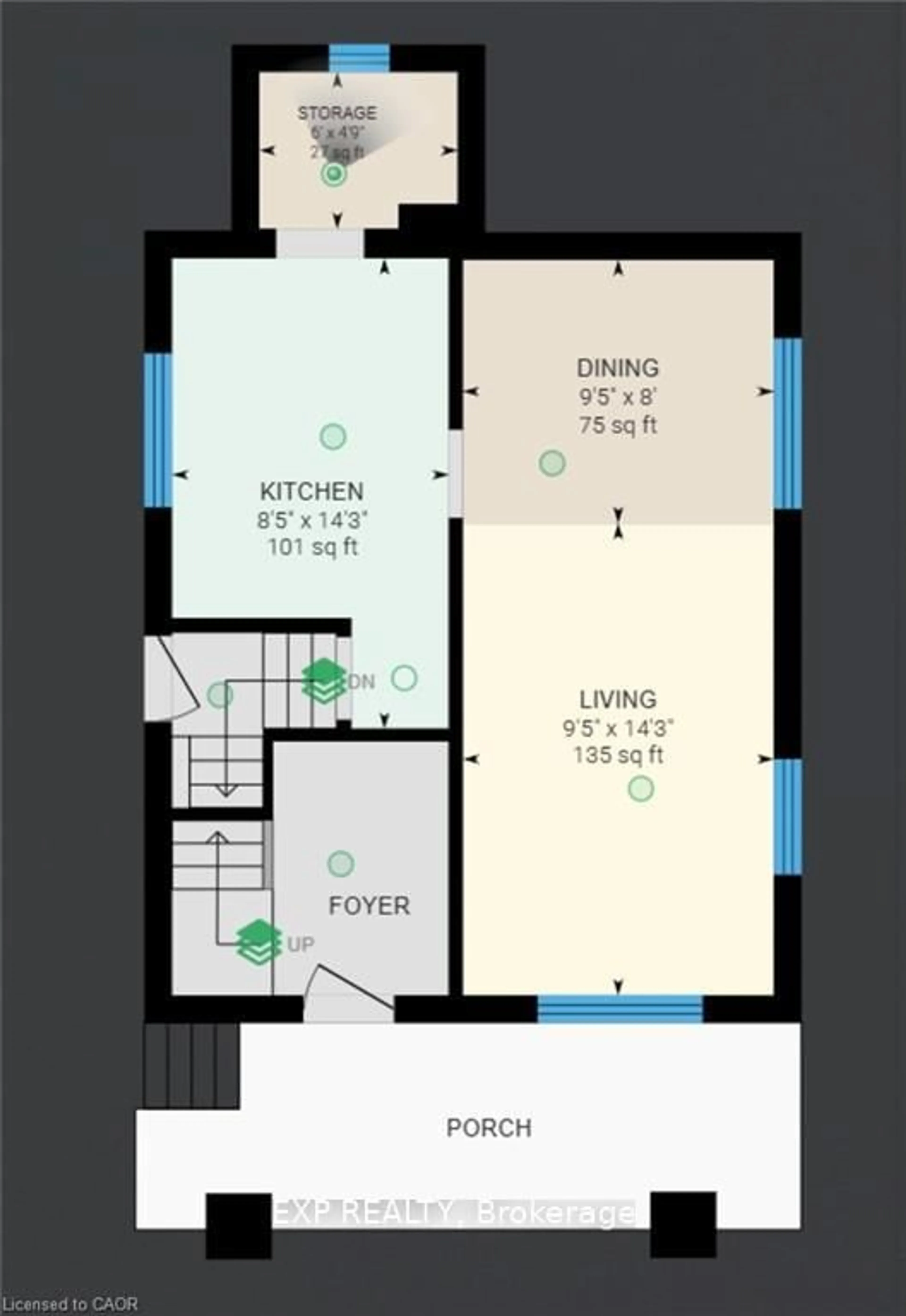 Floor plan for 50 Walnut St, Kitchener Ontario N2G 1P6