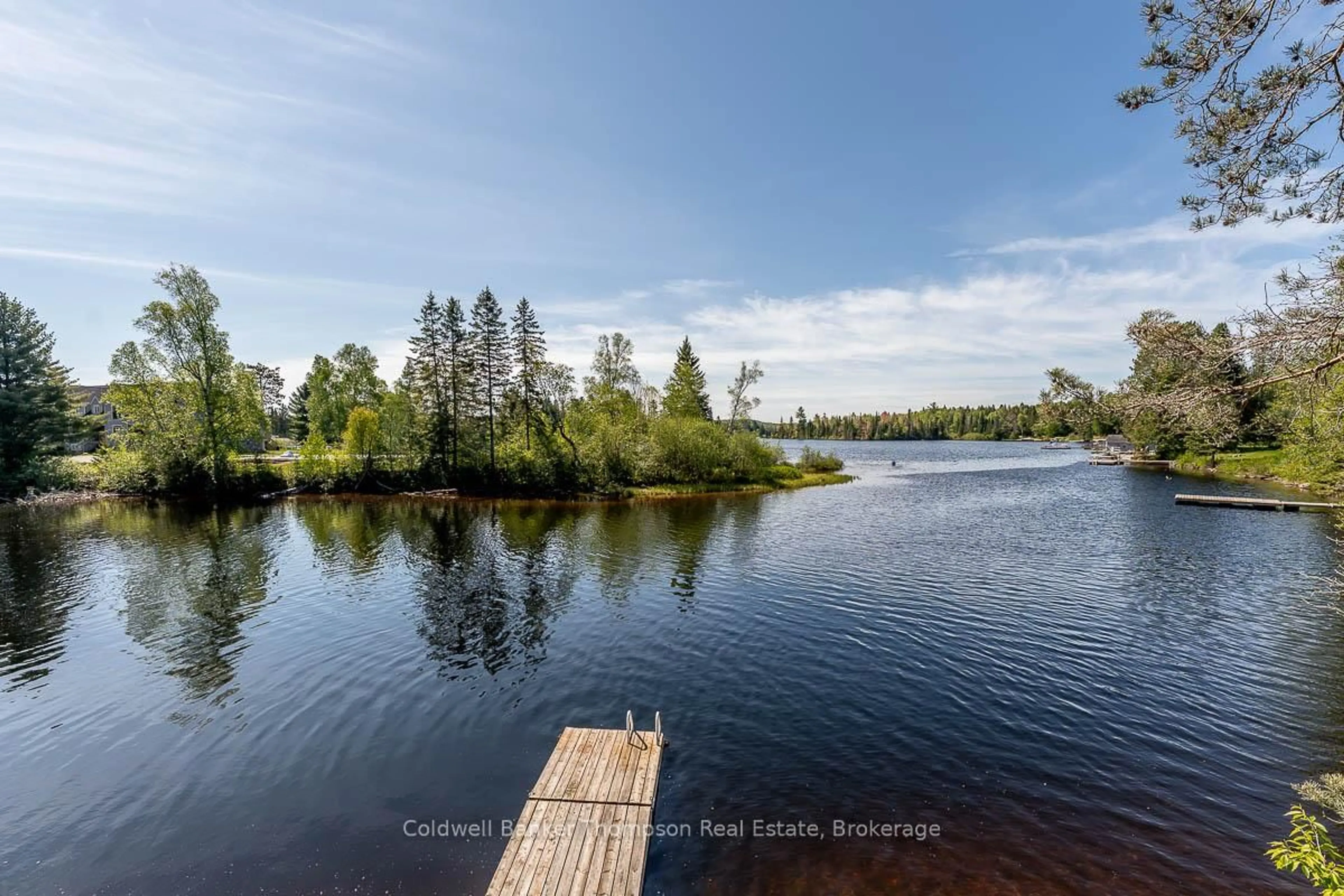 A pic from outside/outdoor area/front of a property/back of a property/a pic from drone, water/lake/river/ocean view for 1743 518 Highway #A, Kearney Ontario P0A 1M0
