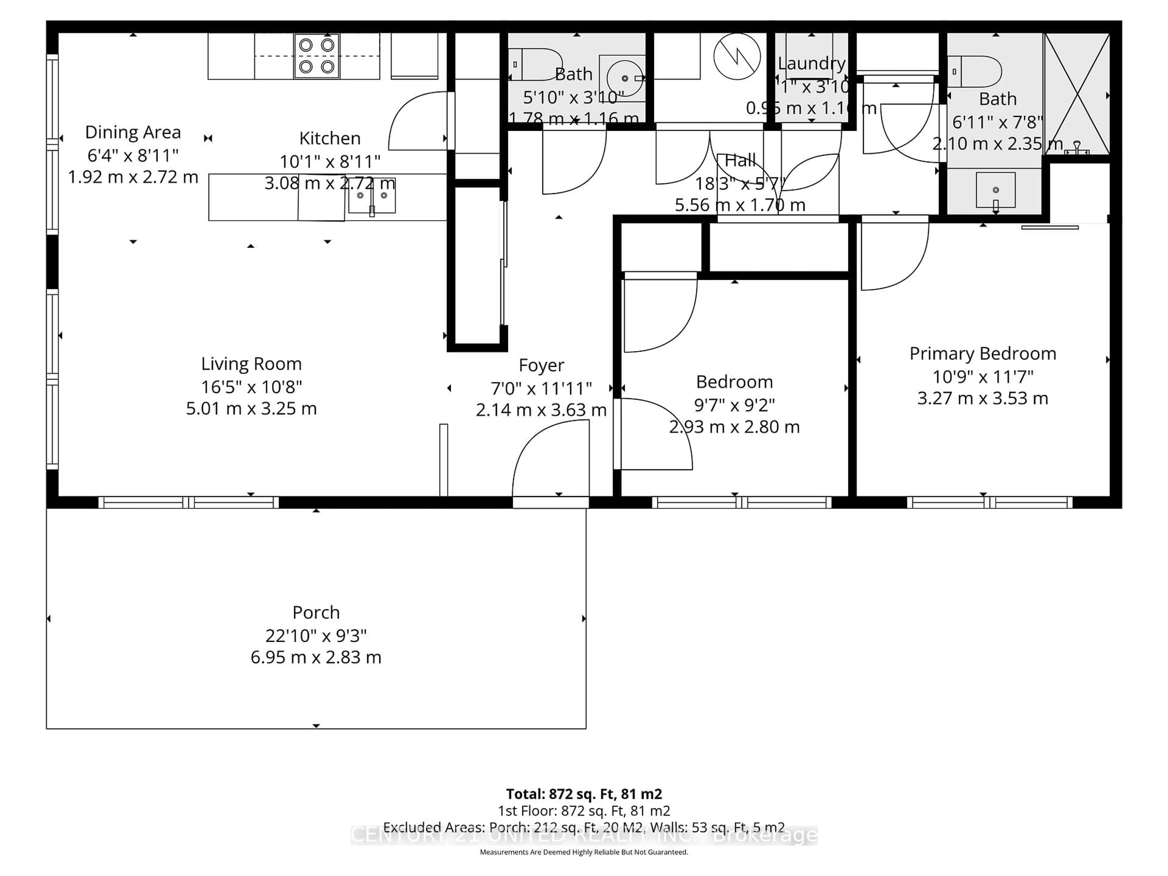 Floor plan for 774 Ontario St #4, Cobourg Ontario K9A 3C5