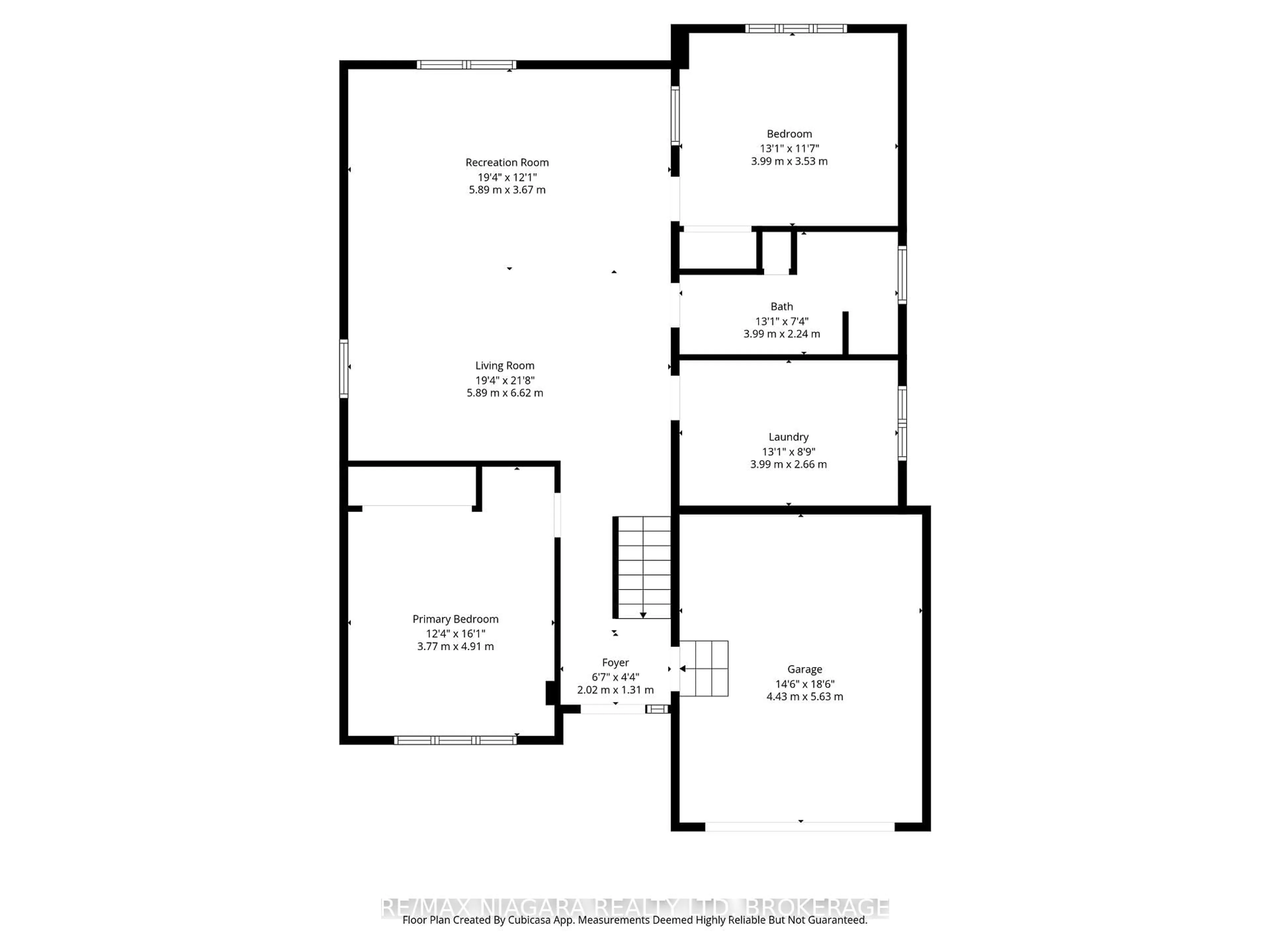 Floor plan for 7852 Charnwood Ave, Niagara Falls Ontario L2H 3E2