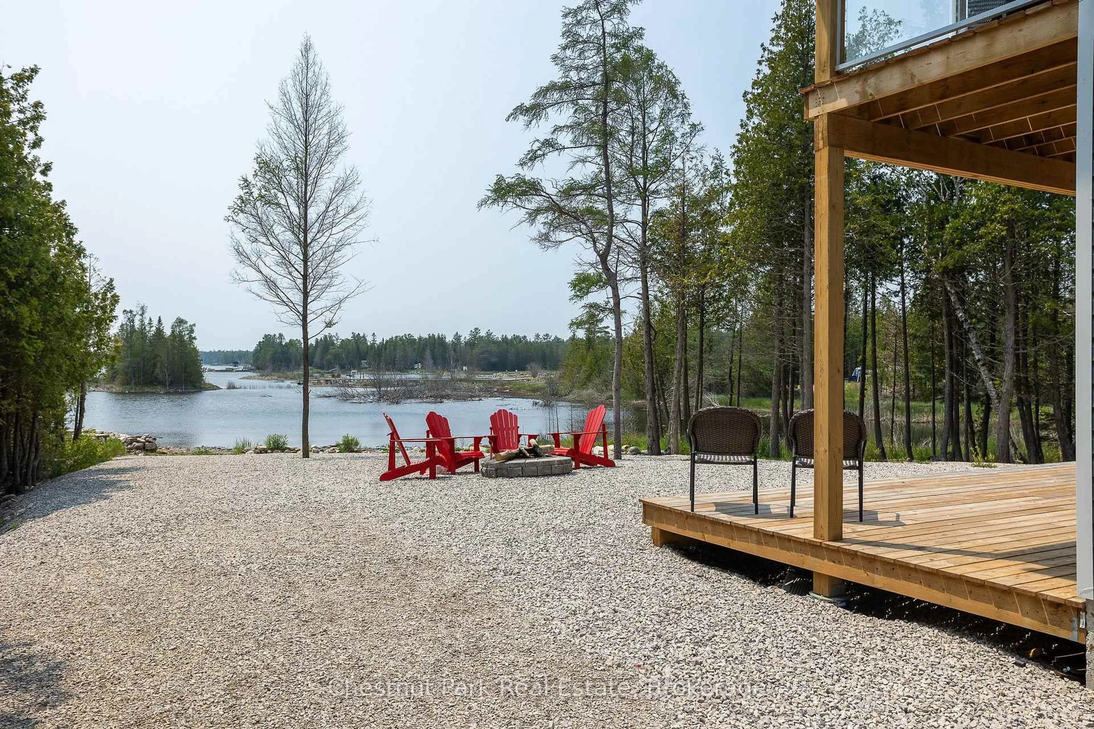 Patio, water/lake/river/ocean view for 277 Eagle Rd, Northern Bruce Peninsula Ontario N0H 2R0