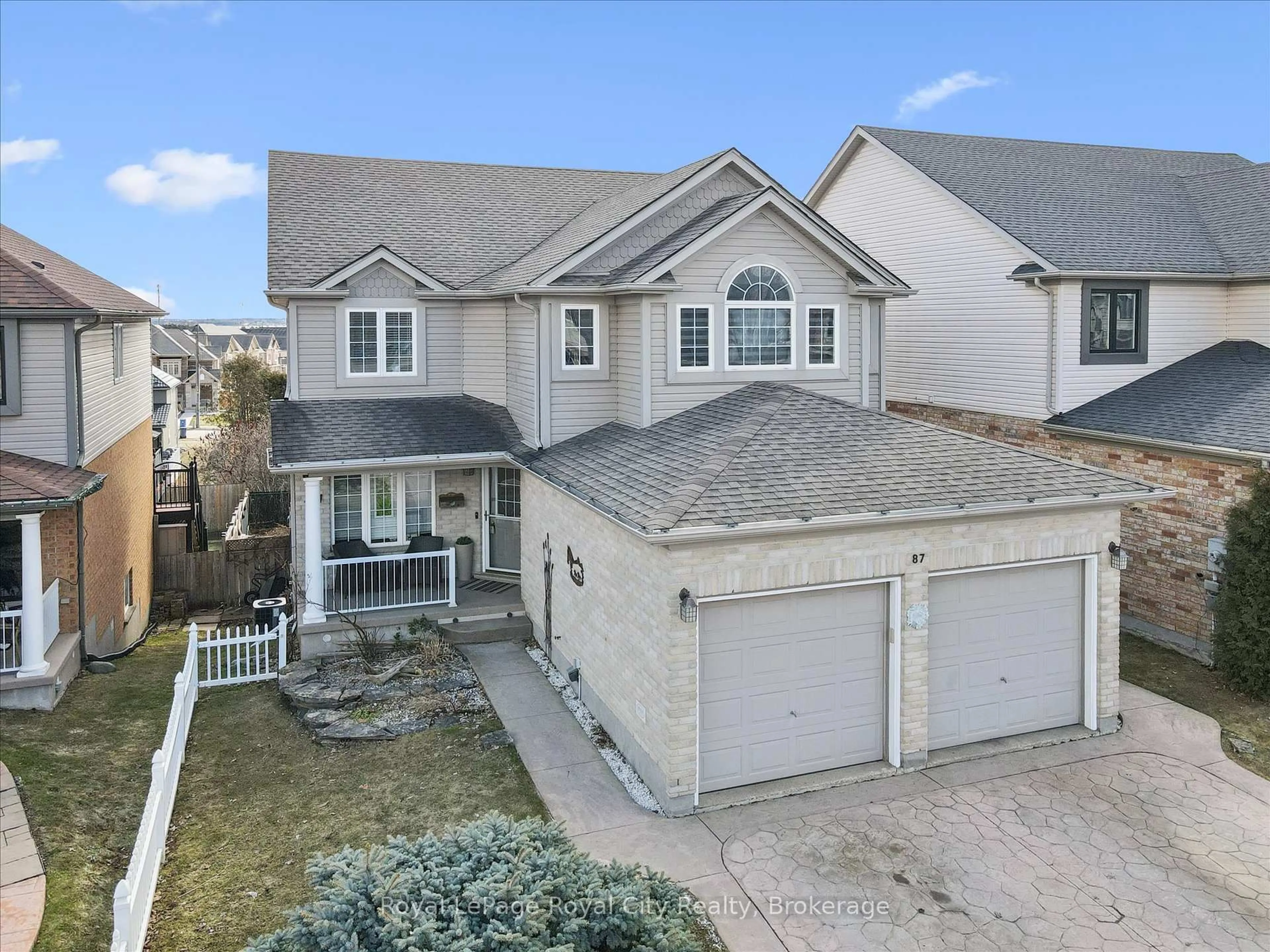 A pic from outside/outdoor area/front of a property/back of a property/a pic from drone, street for 87 Law Dr, Guelph Ontario N1E 7J7