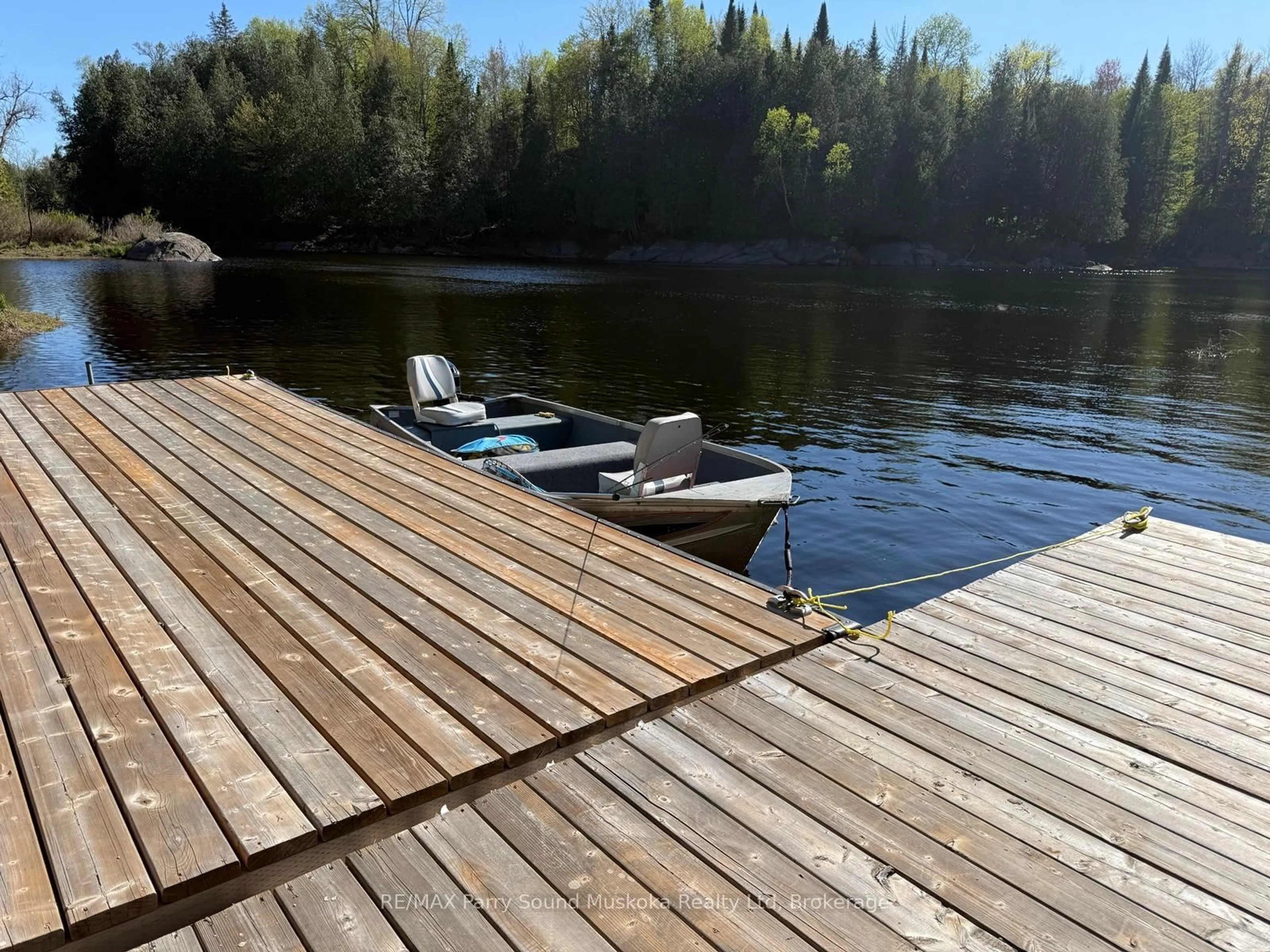 Patio, water/lake/river/ocean view for 3 Keele Rd, Whitestone Ontario P0A 1G0