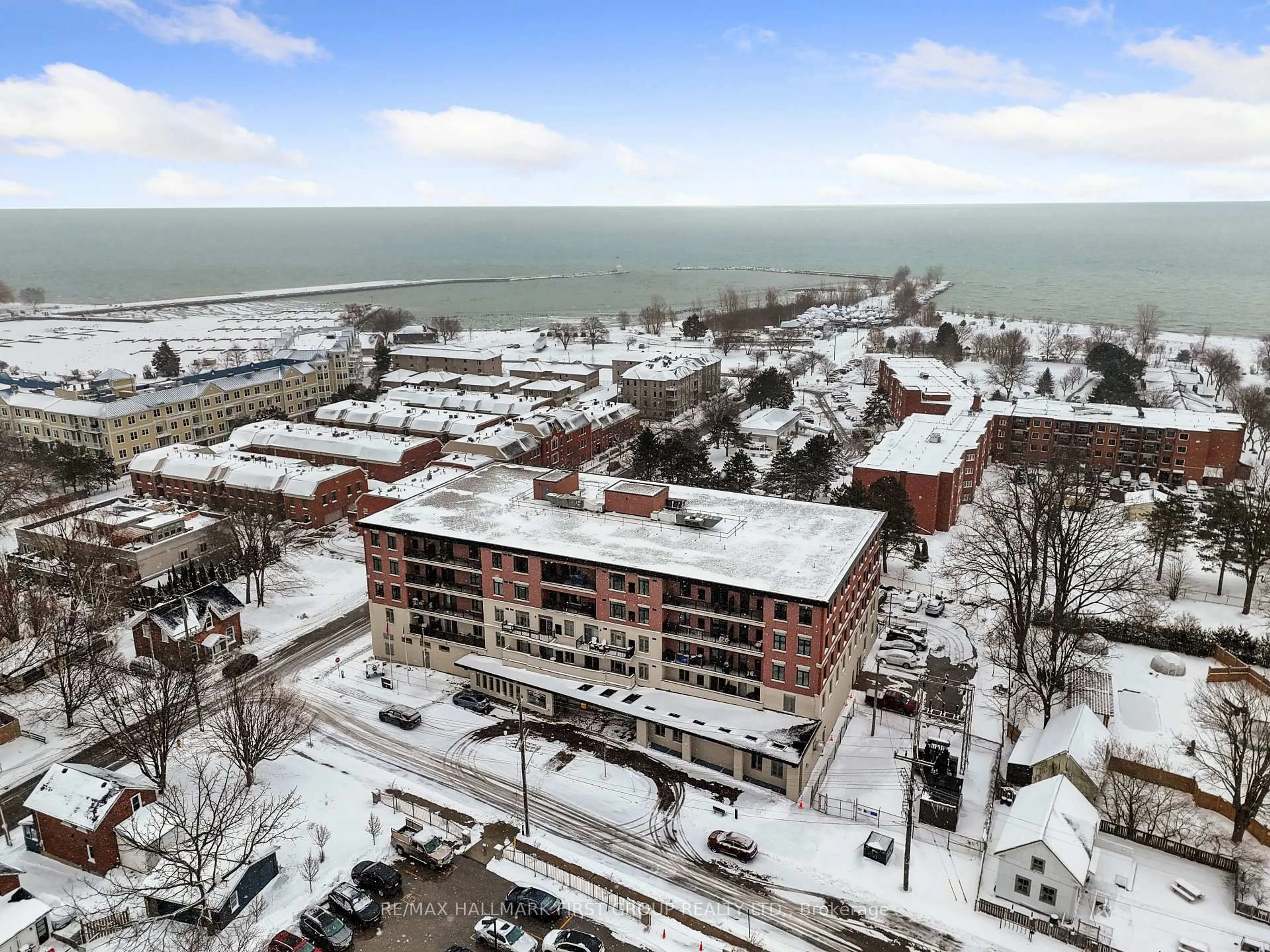 A pic from outside/outdoor area/front of a property/back of a property/a pic from drone, water/lake/river/ocean view for 135 Orr St #505, Cobourg Ontario K9A 0J6