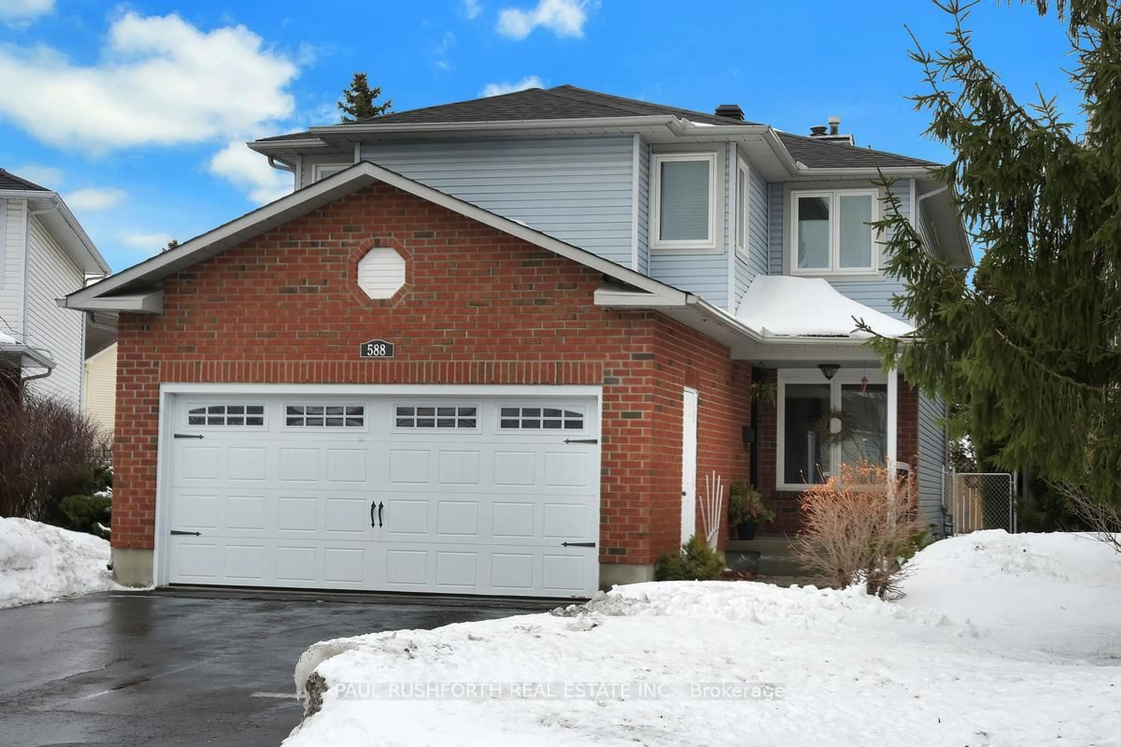 Home with brick exterior material, street for 588 Pocono Cres, Ottawa Ontario K4A 3J6