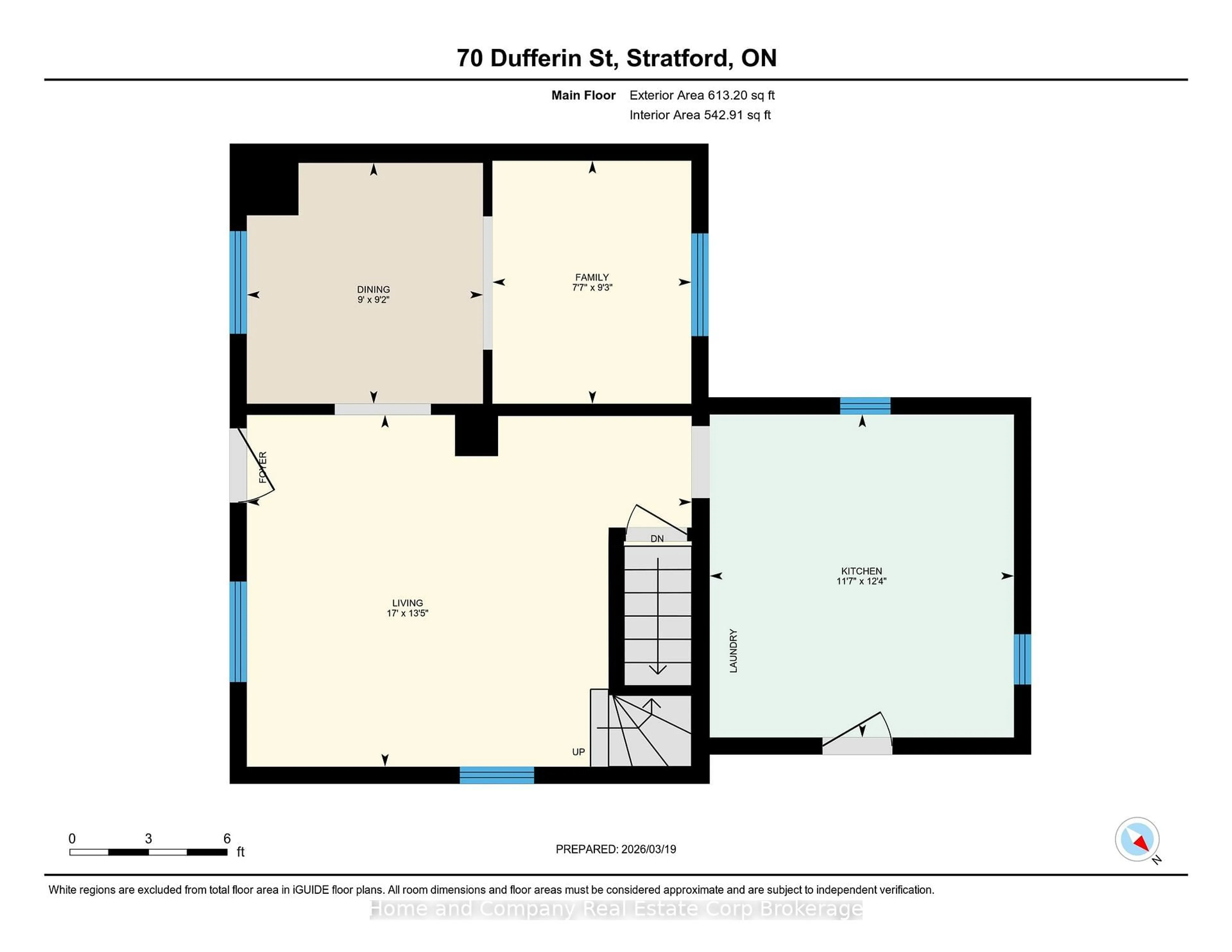 Floor plan for 70 Dufferin St, Stratford Ontario N5A 2G5