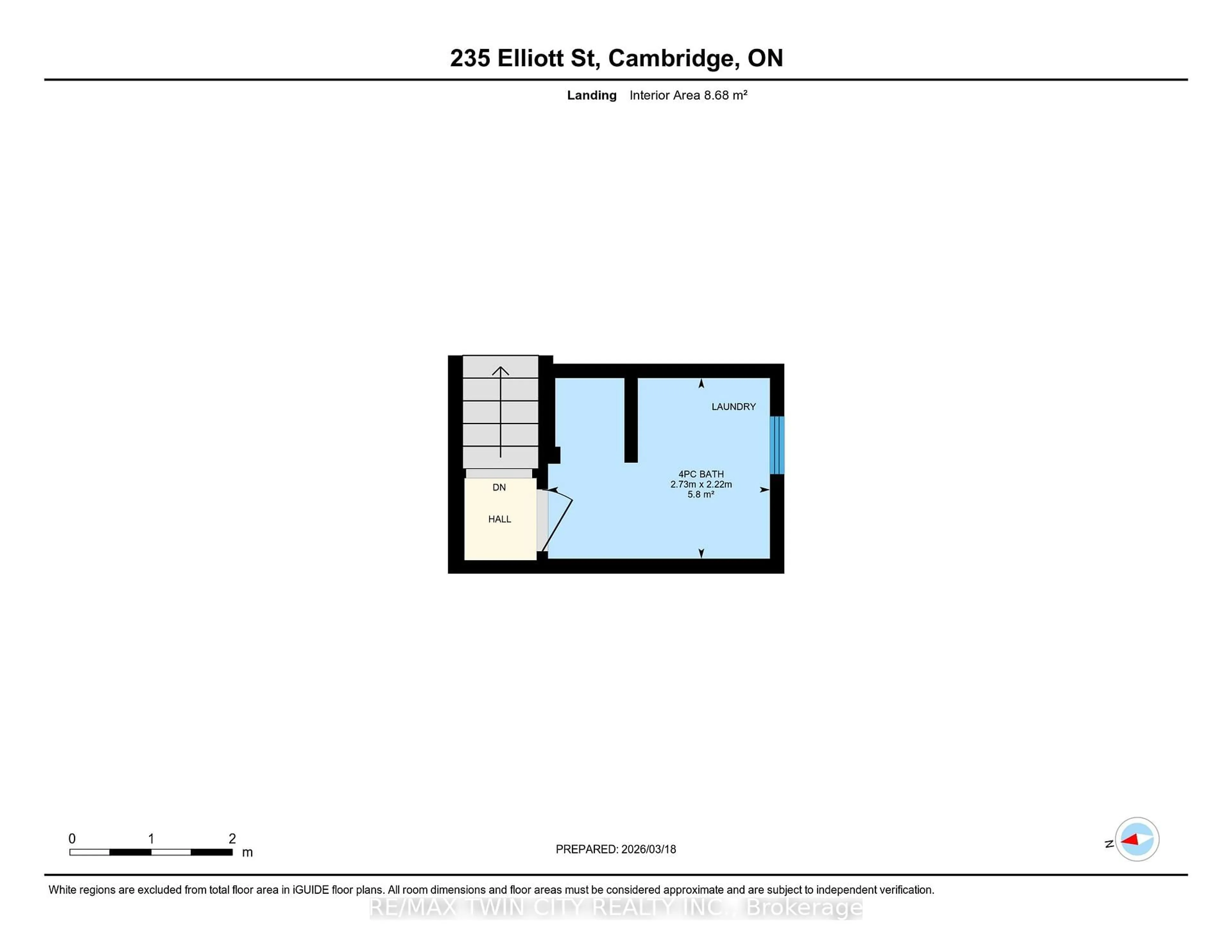 Floor plan for 235 Elliott St, Cambridge Ontario N1R 2L2