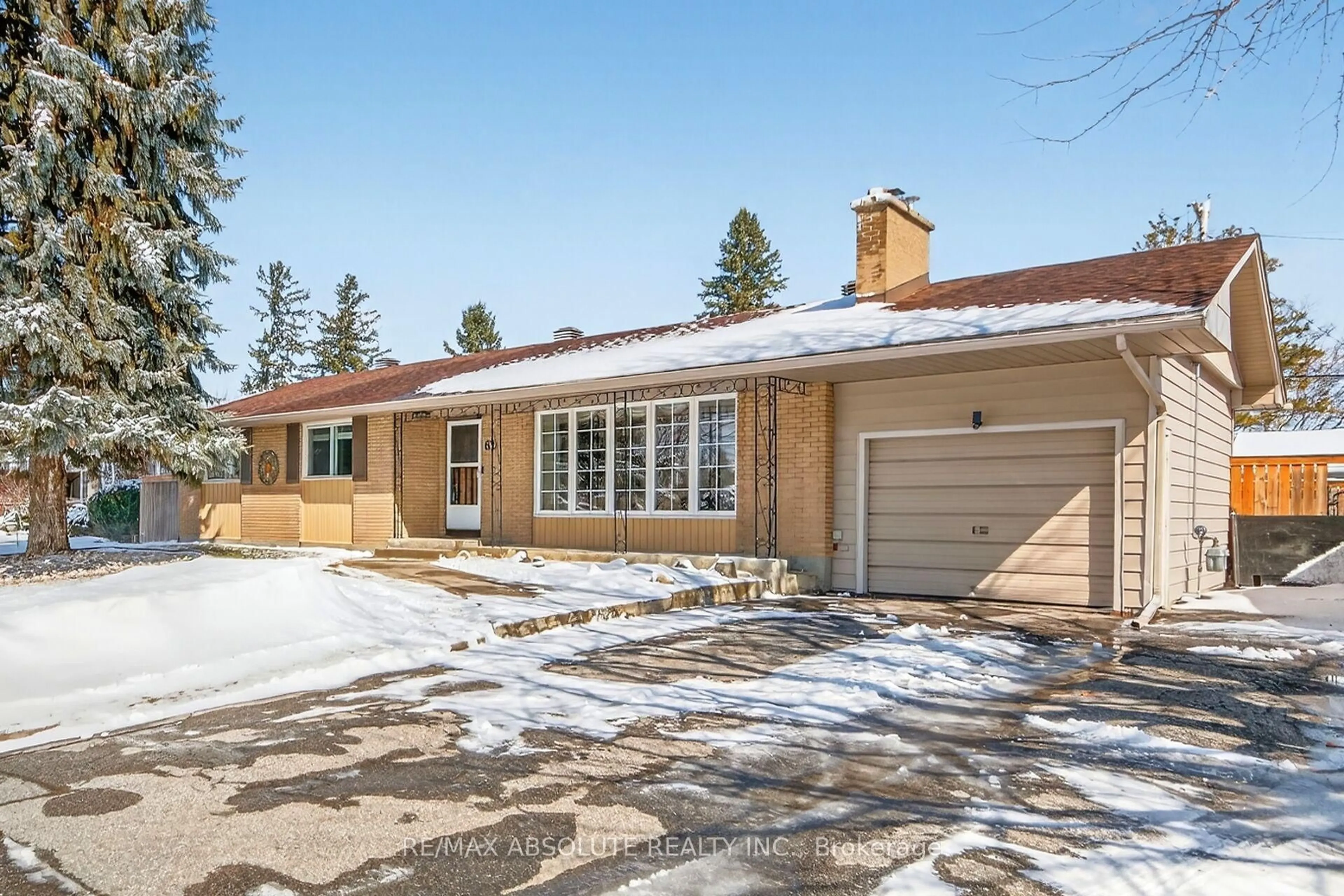 Home with brick exterior material, street for 62 Foothills Dr, Ottawa Ontario K2H 6K3