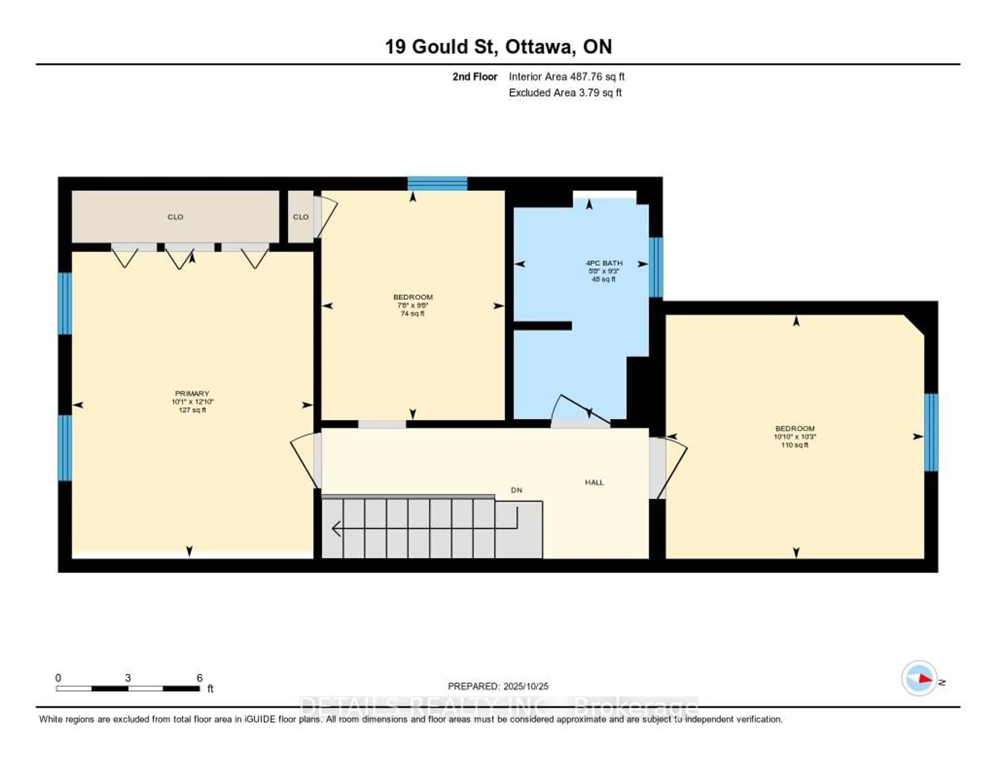 Floor plan for 19 Gould St, Ottawa Ontario K1Y 2P1