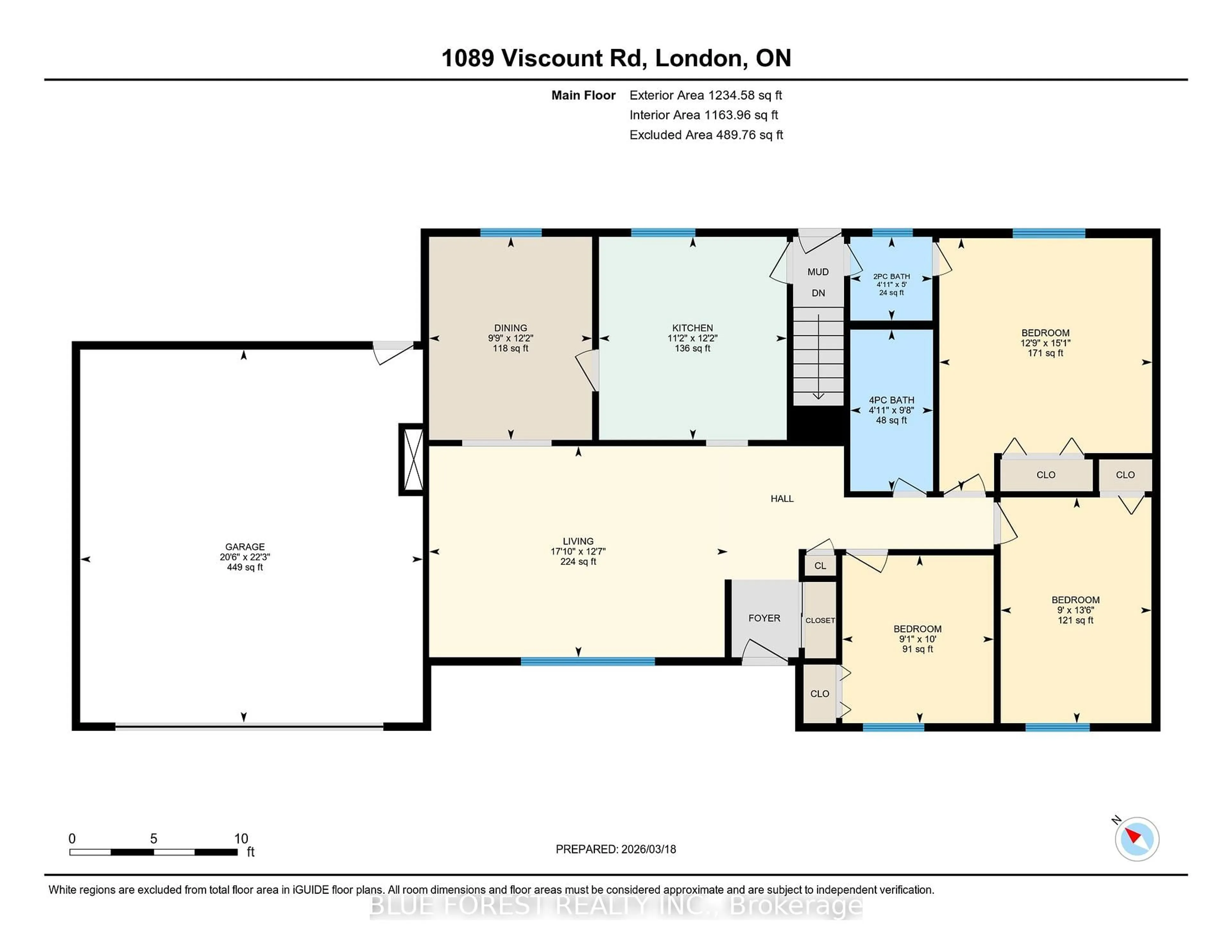 Floor plan for 1089 Viscount Rd, London South Ontario N6K 1H9
