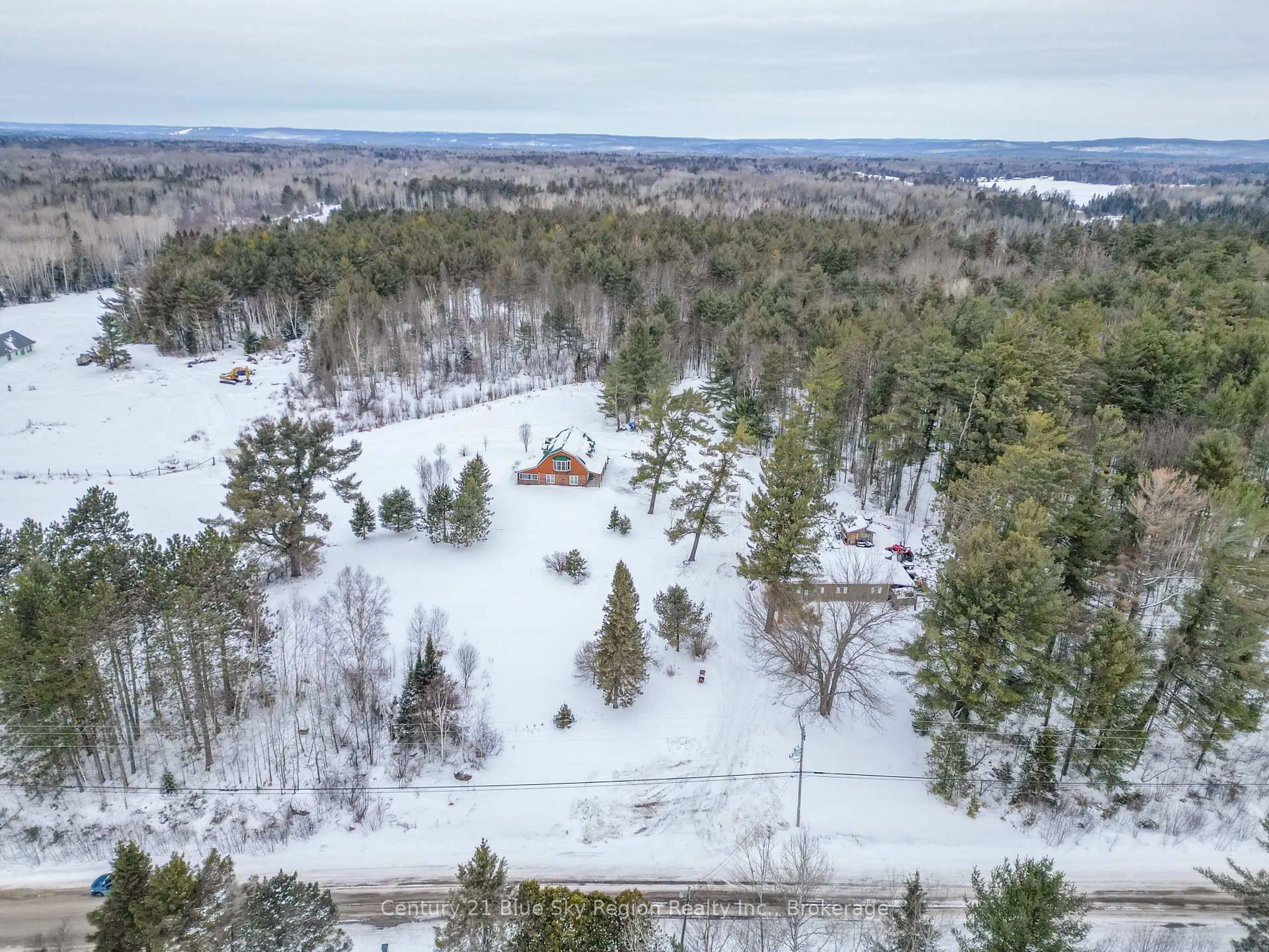 A pic from outside/outdoor area/front of a property/back of a property/a pic from drone, forest/trees view for 362 Derland Rd, East Ferris Ontario P0H 1H0