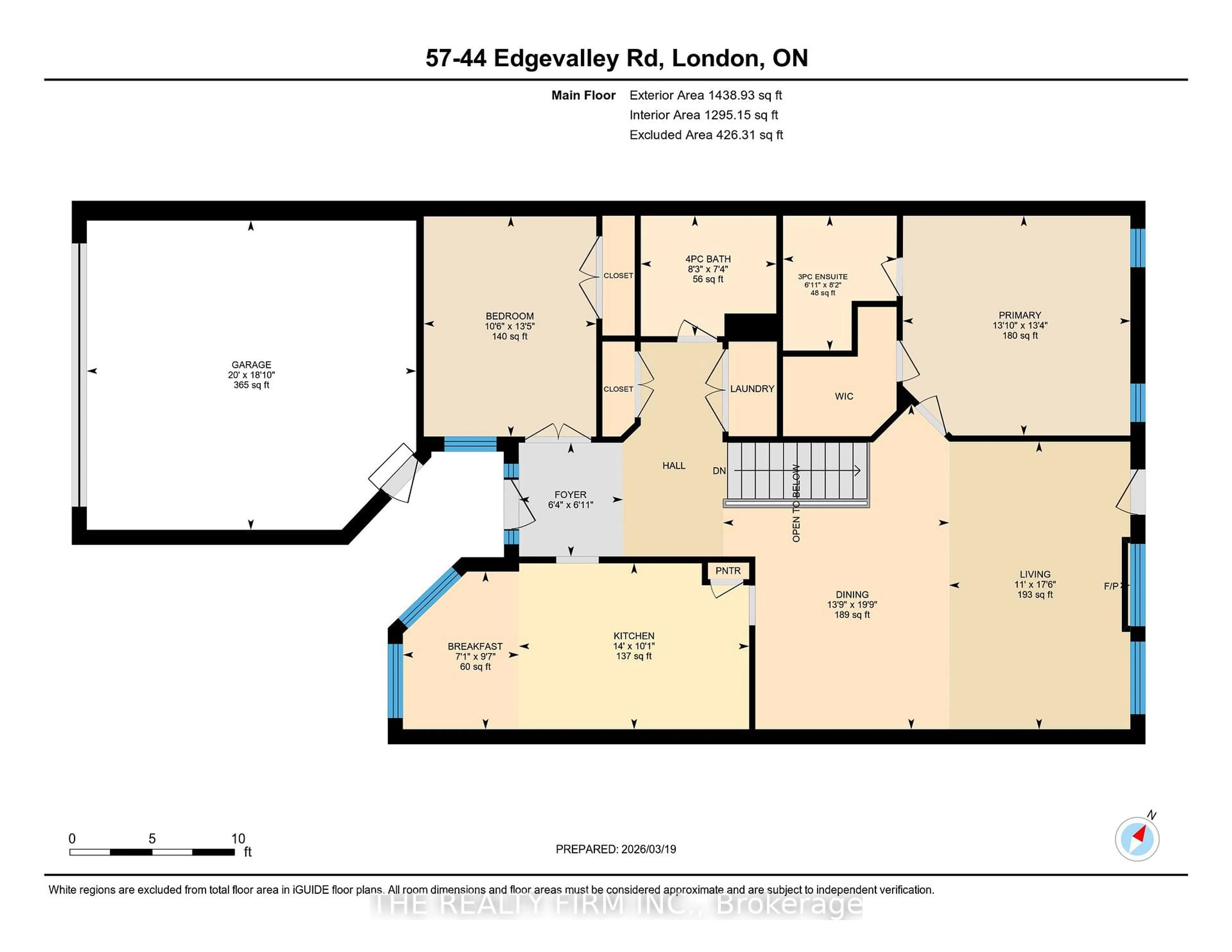 Floor plan for 44 Edgevalley Rd #57, London East Ontario N5Y 5P7