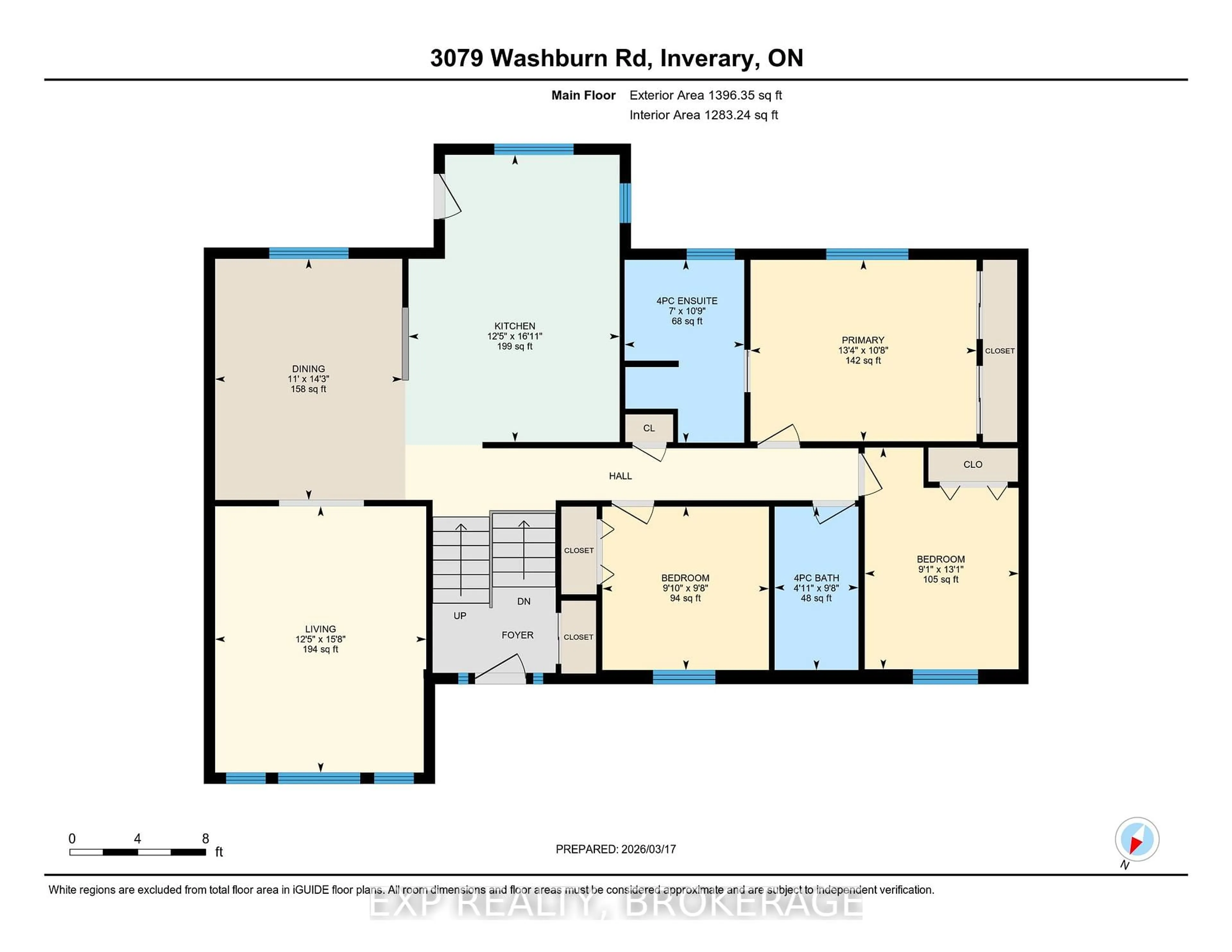 Floor plan for 3079 WASHBURN Rd, Battersea Ontario K0H 1H0