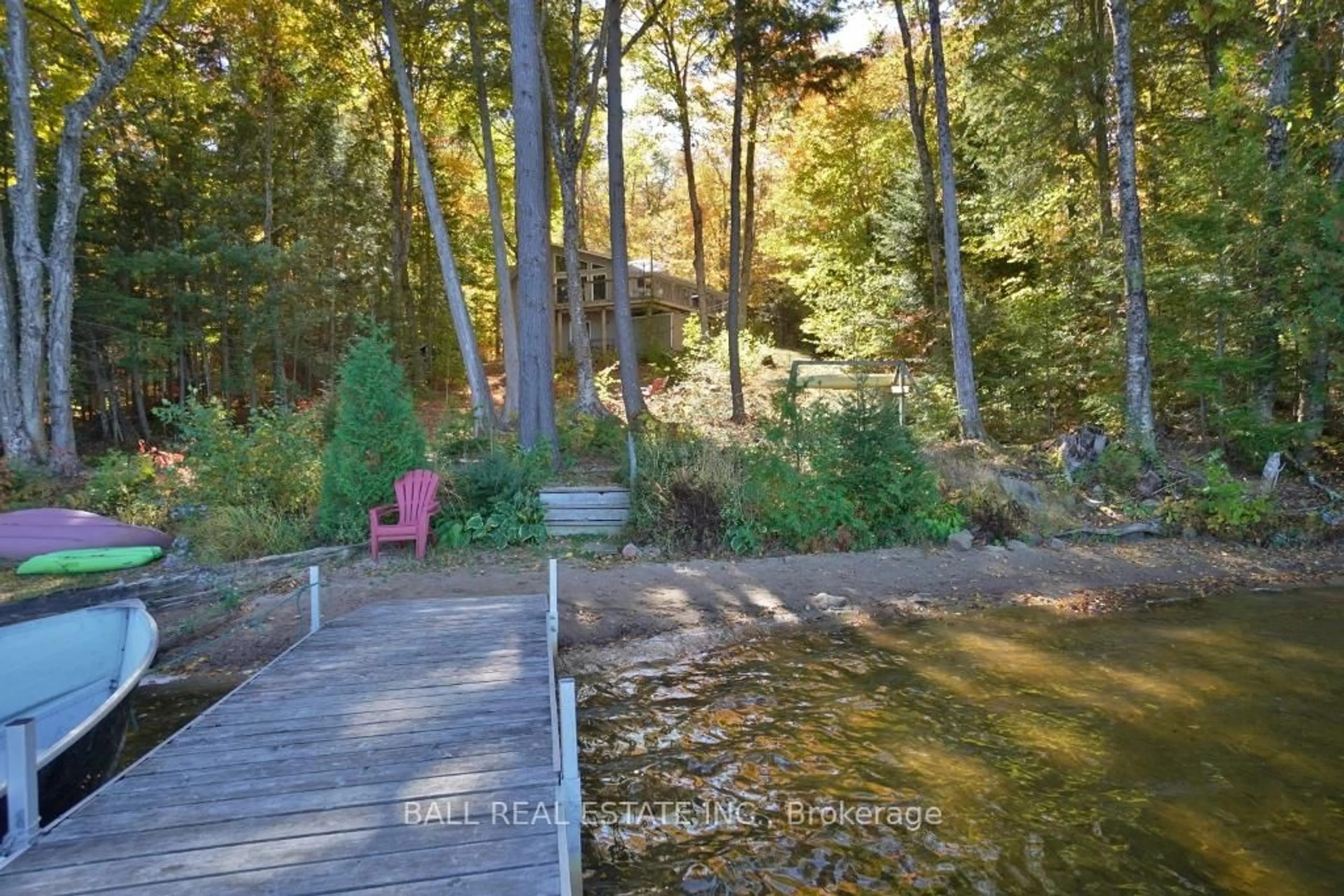 Patio, forest/trees view for 1144 Jordan Lake Rd, Highlands East Ontario K0L 2A0