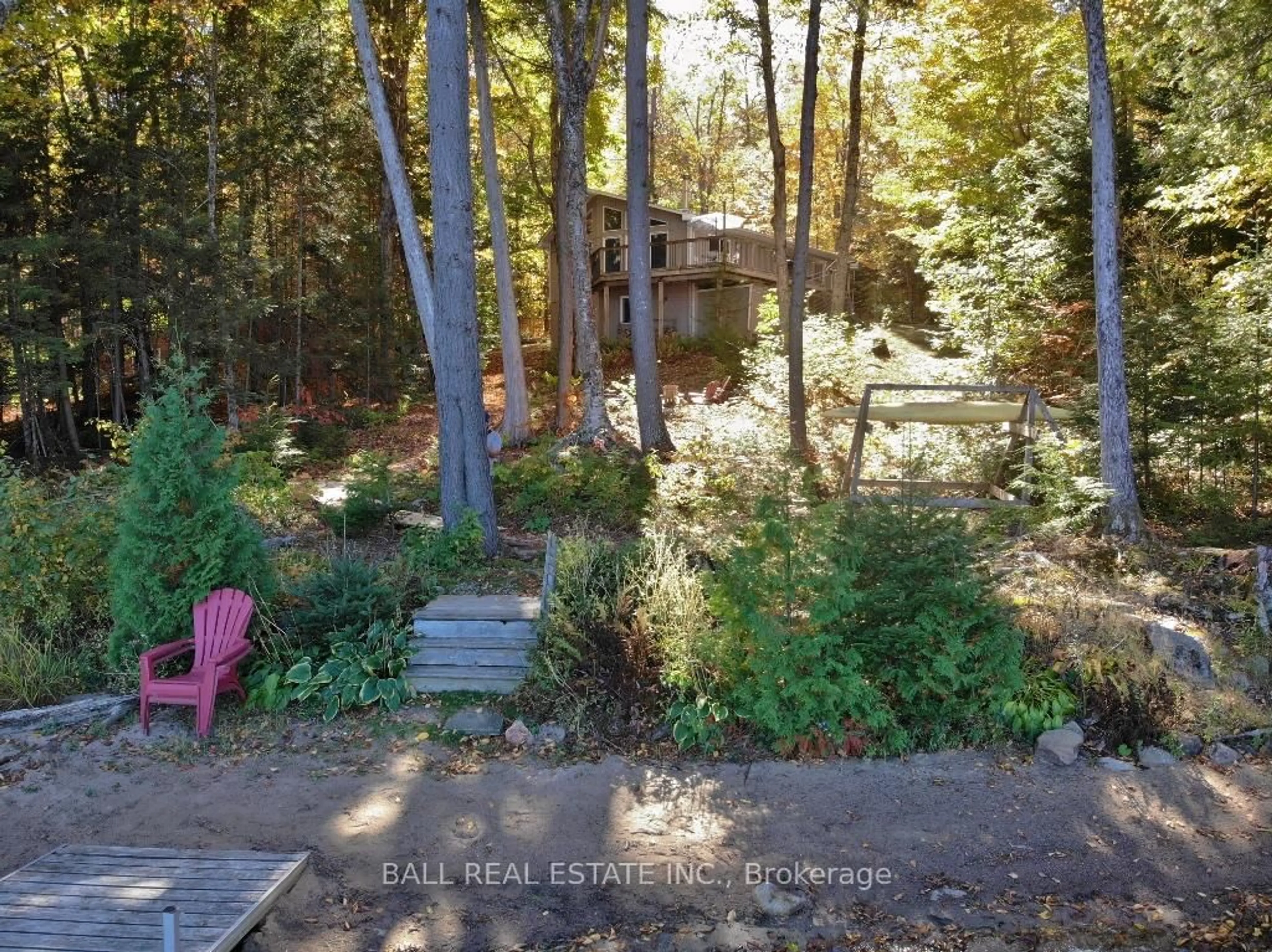 A pic from outside/outdoor area/front of a property/back of a property/a pic from drone, forest/trees view for 1144 Jordan Lake Rd, Highlands East Ontario K0L 2A0
