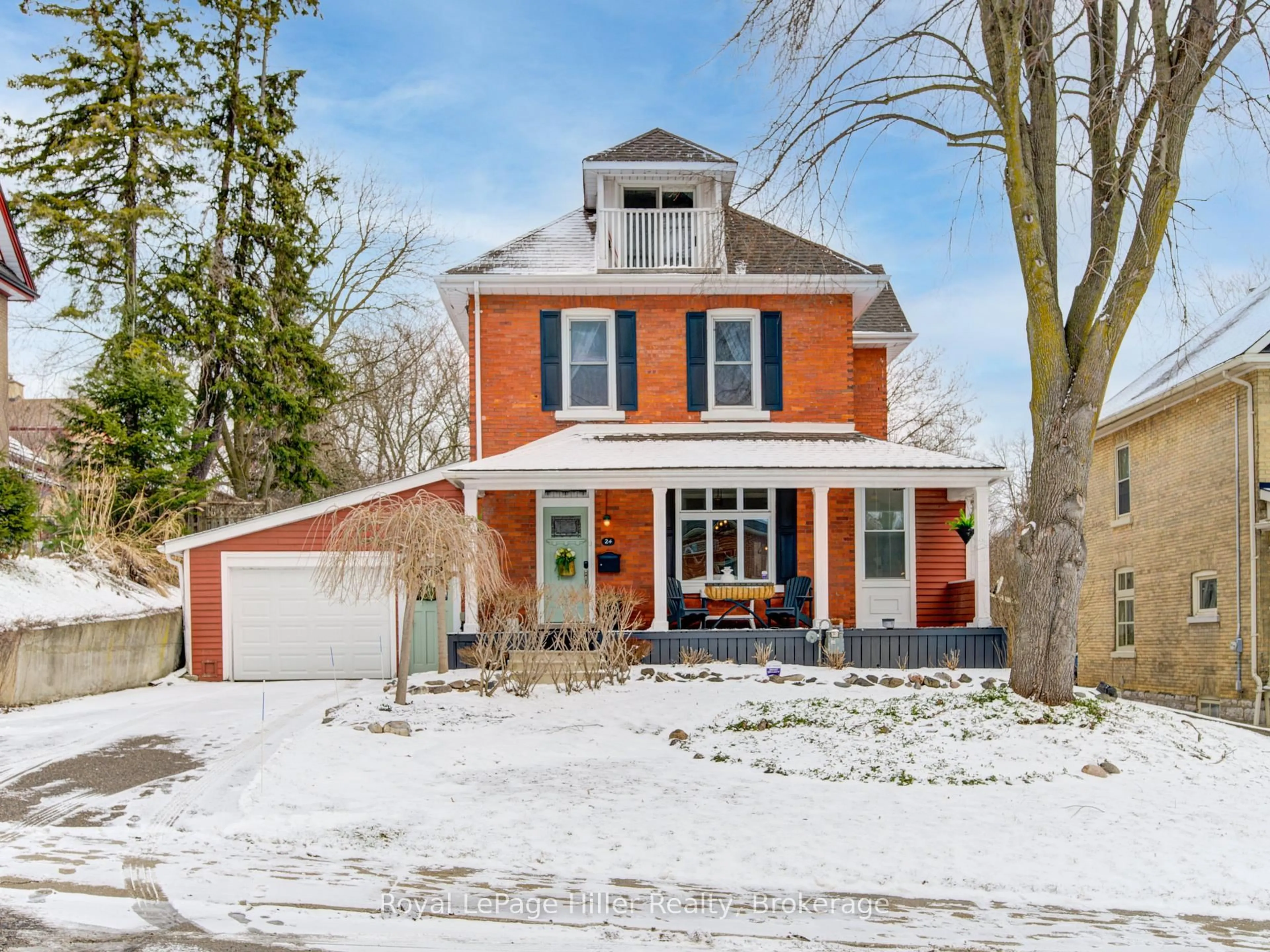 Home with brick exterior material, street for 24 Avon St, Stratford Ontario N5A 5N4