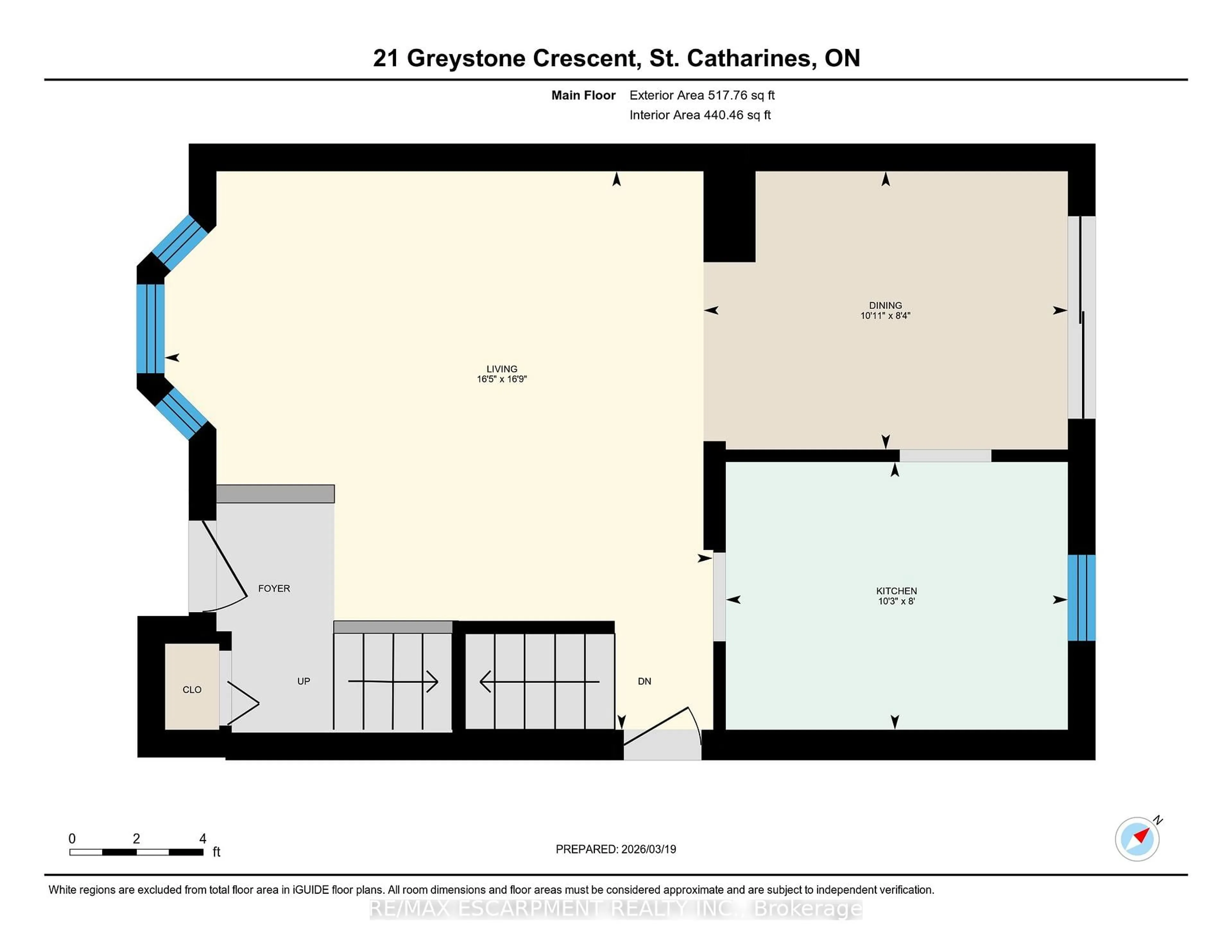 Floor plan for 21 Greystone Cres, St. Catharines Ontario L2N 6P1