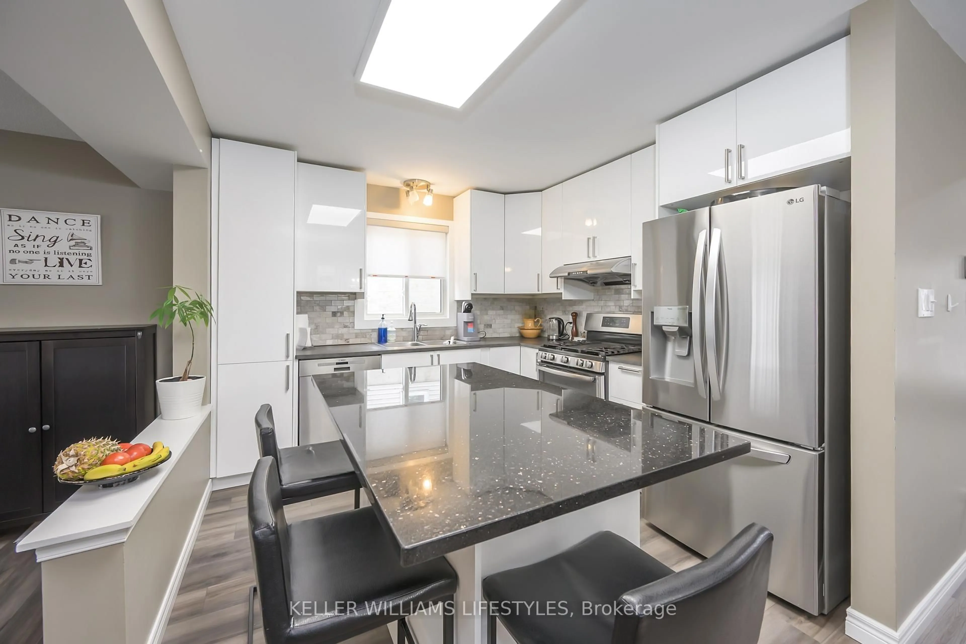 Contemporary kitchen, ceramic/tile floor for 526 Cuthbert Circ, London South Ontario N6M 1K6
