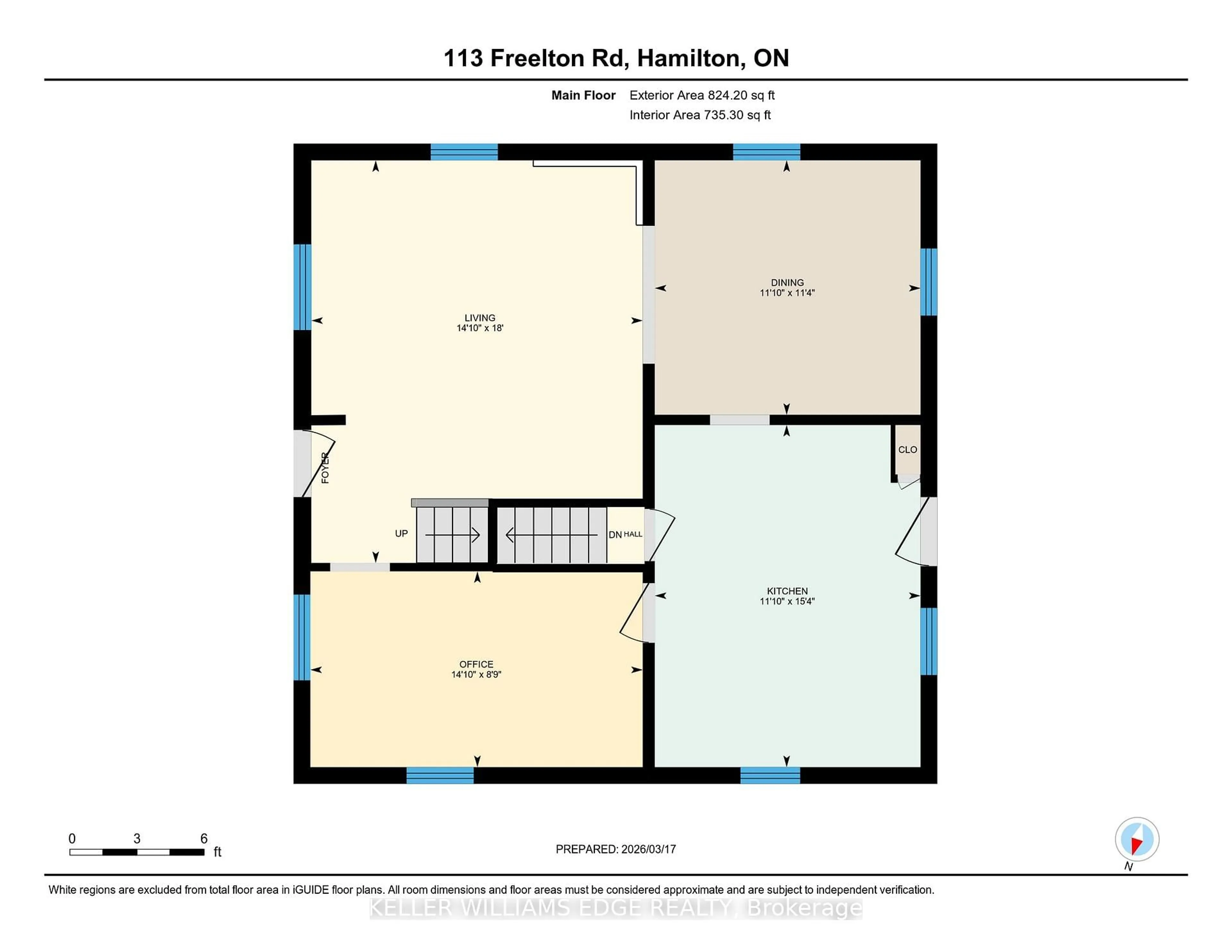 Floor plan for 113 Freelton Rd, Hamilton Ontario L0R 1K0