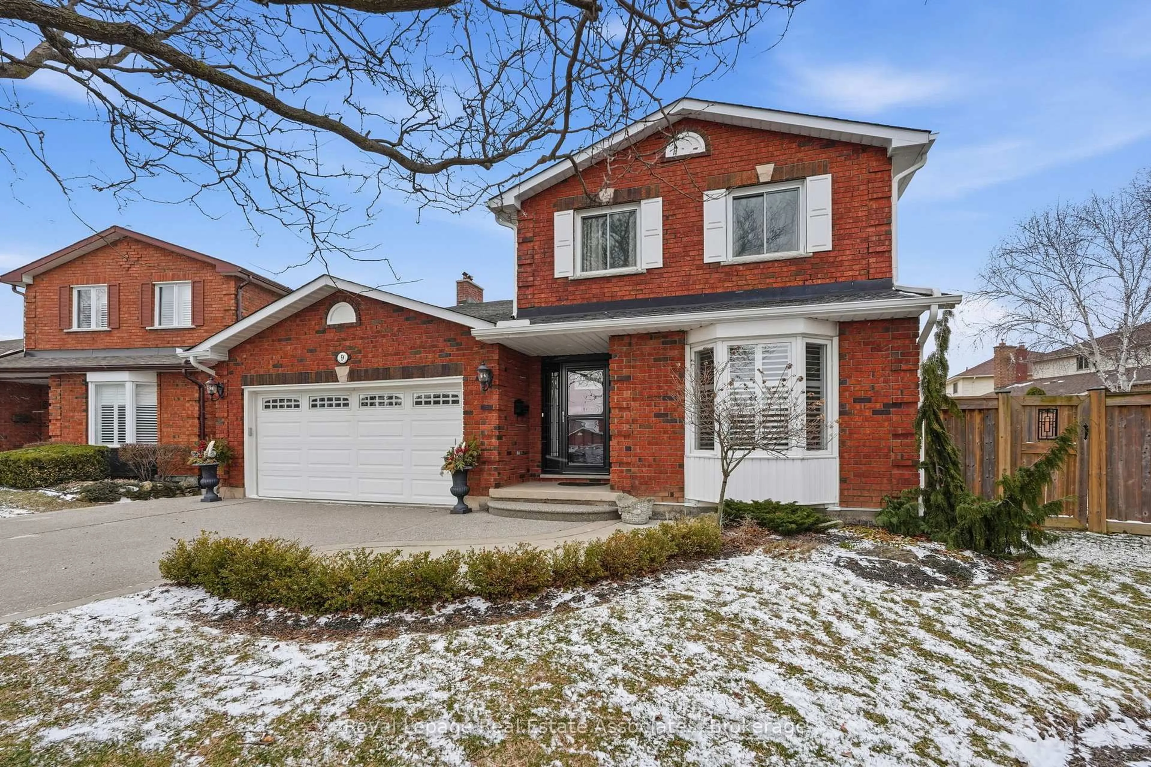 Home with brick exterior material, street for 9 Waldorf Crt, Hamilton Ontario L8V 5A1