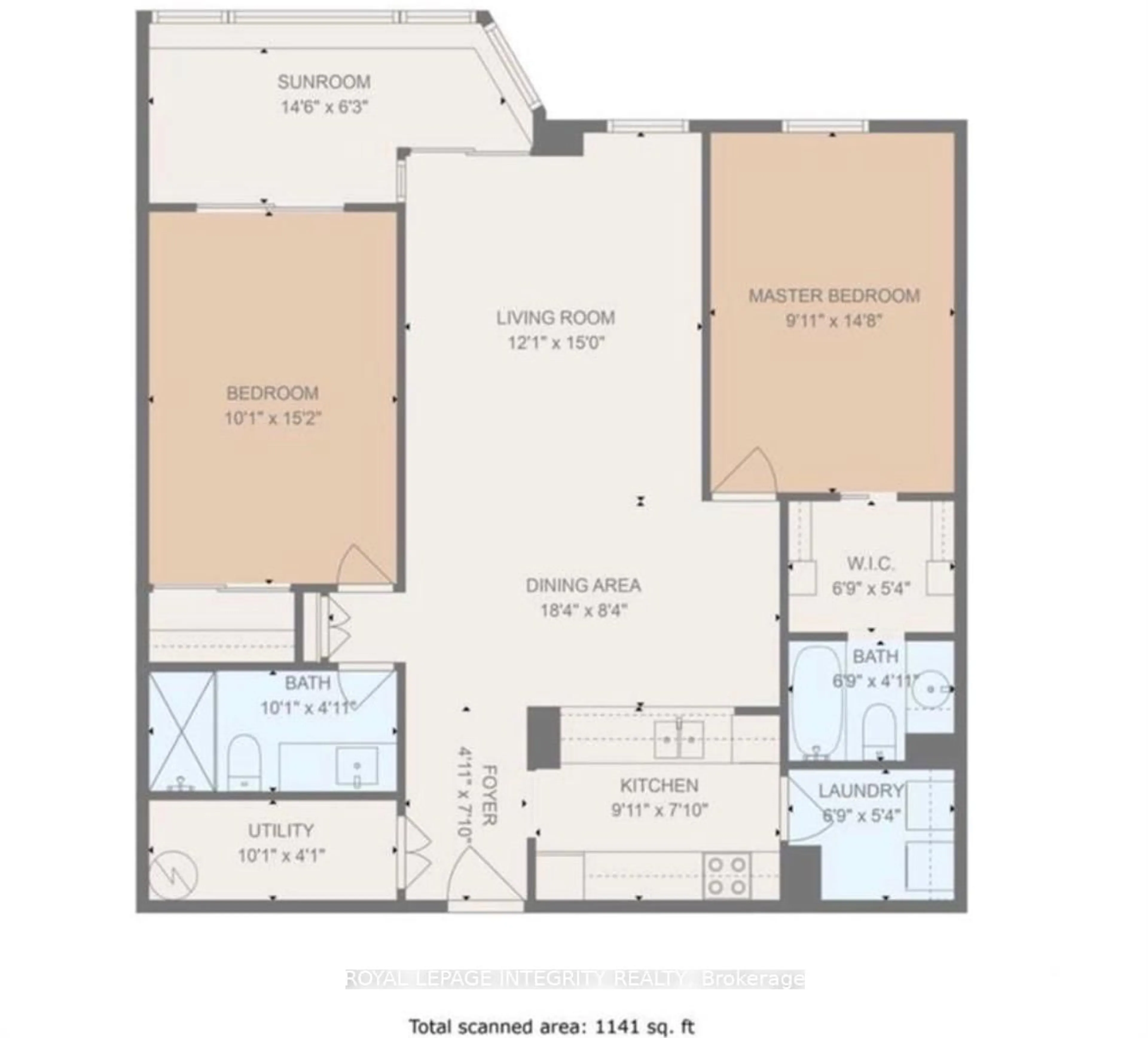 Floor plan for 2019 Carling Ave #108, Ottawa Ontario K2A 4A2