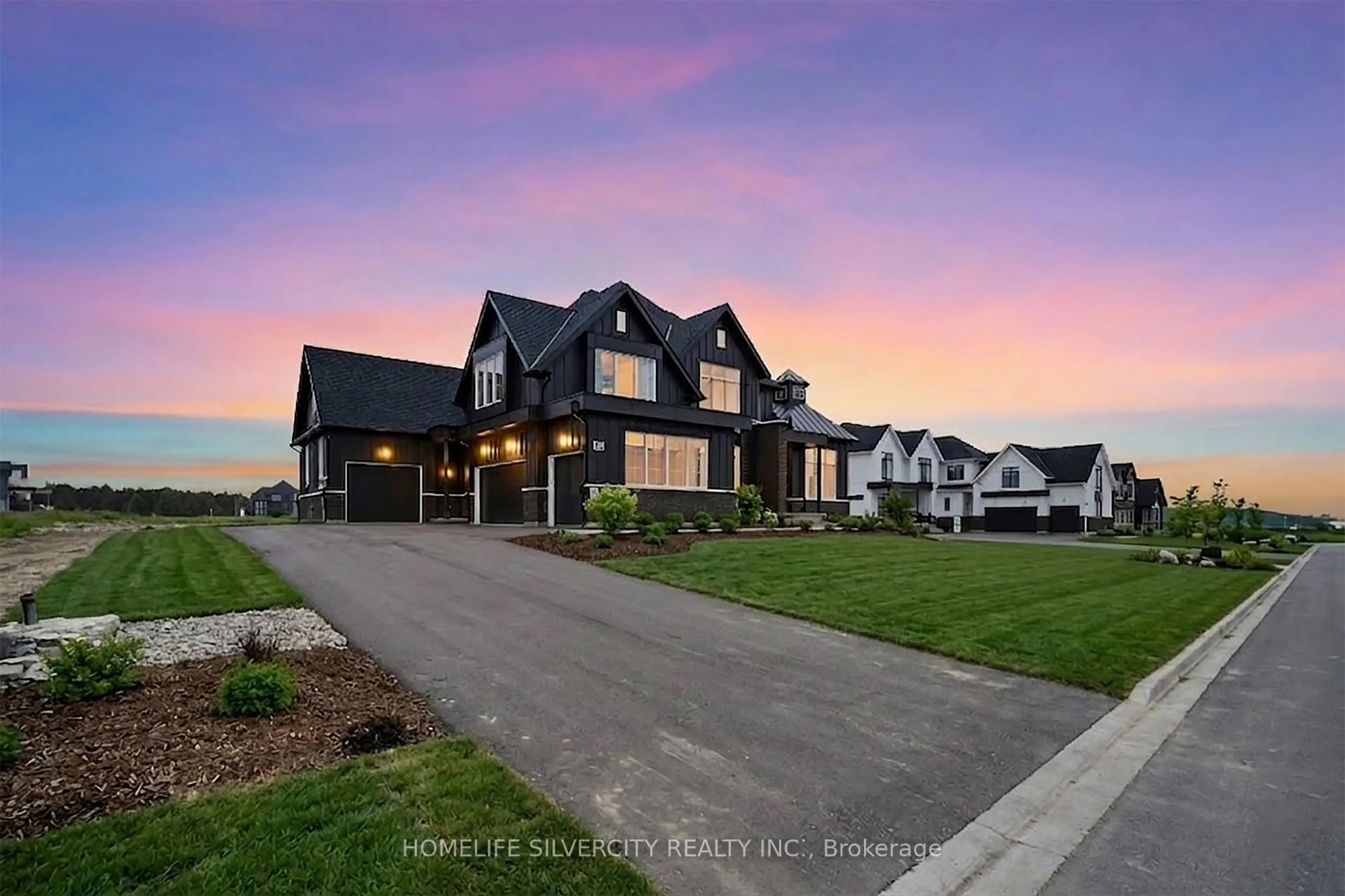 A pic from outside/outdoor area/front of a property/back of a property/a pic from drone, mountain view for 22 Ewing Way, Amaranth Ontario L9W 5G9