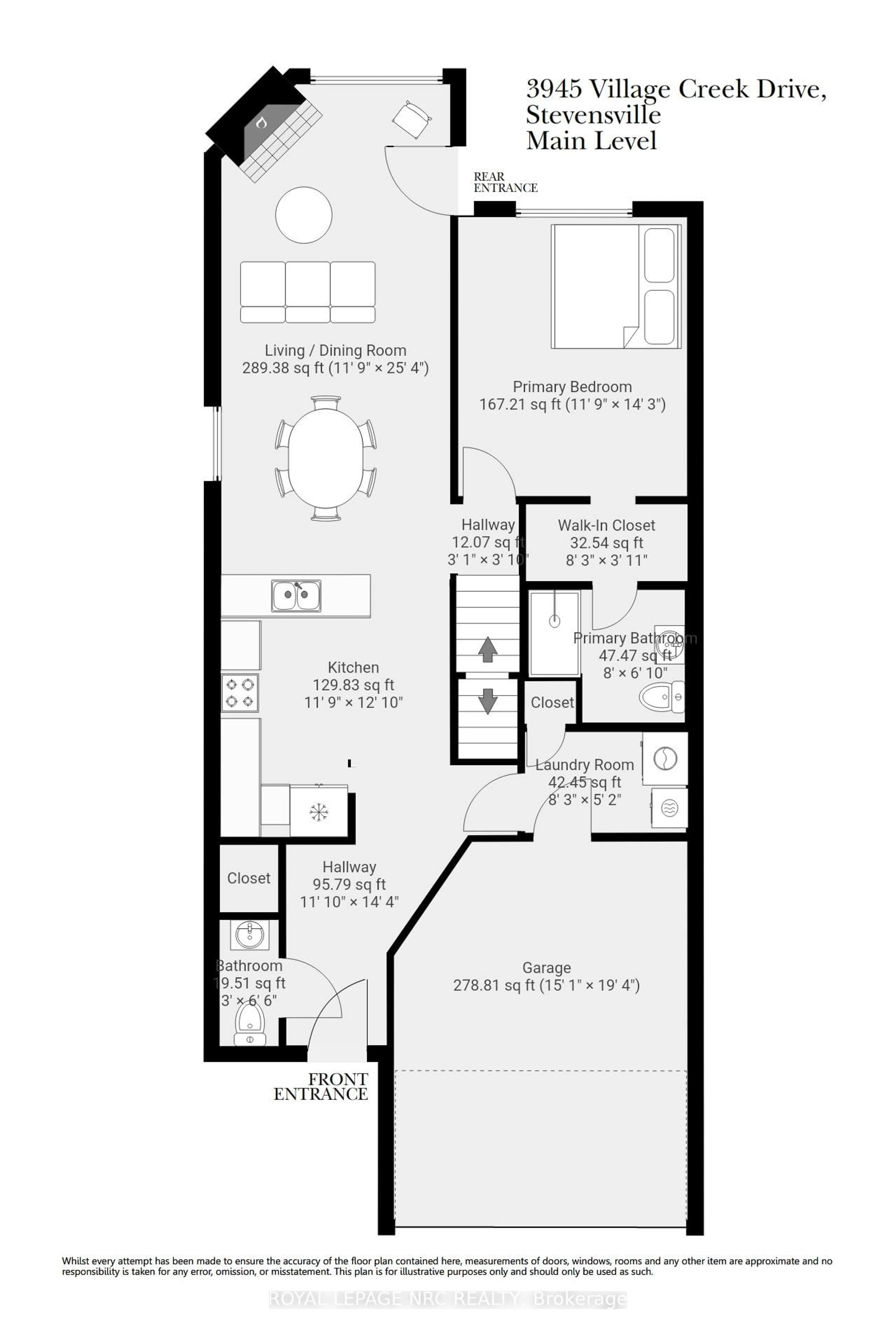 Floor plan for 3945 Village Creek Dr, Fort Erie Ontario L0S 1S0
