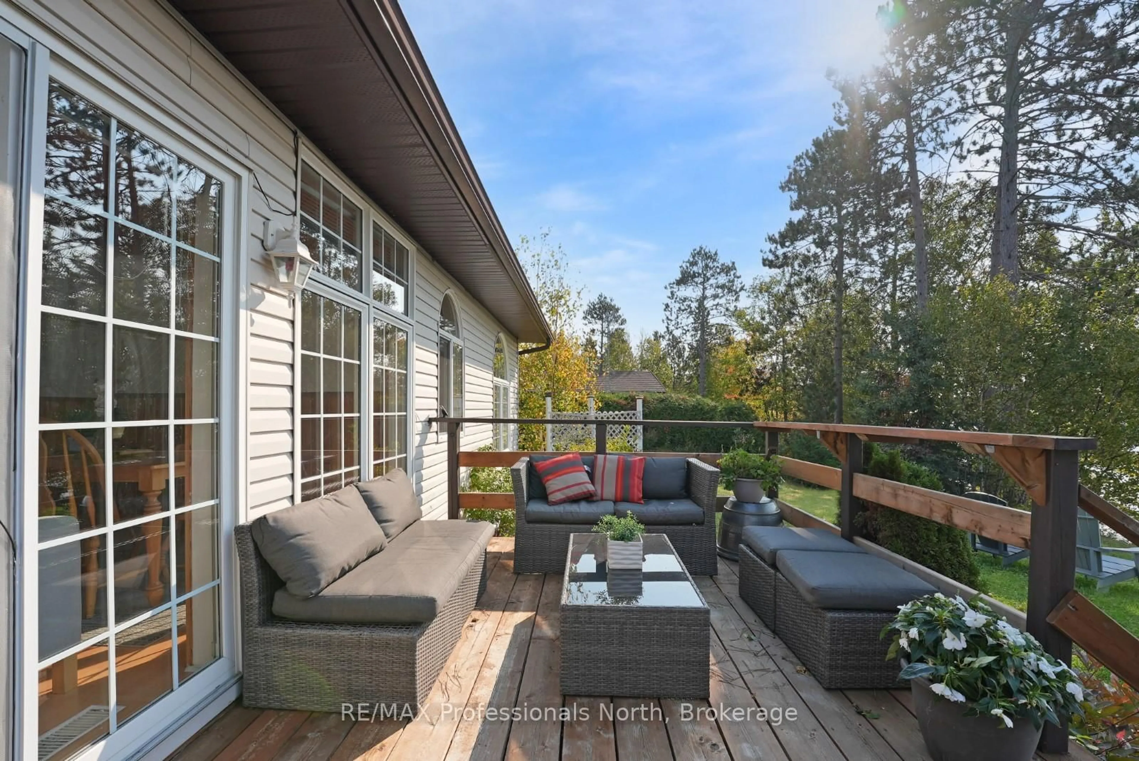 Patio, forest/trees view for 756 ARBOR VITAE Rd, Barry's Bay Ontario K0J 1B0