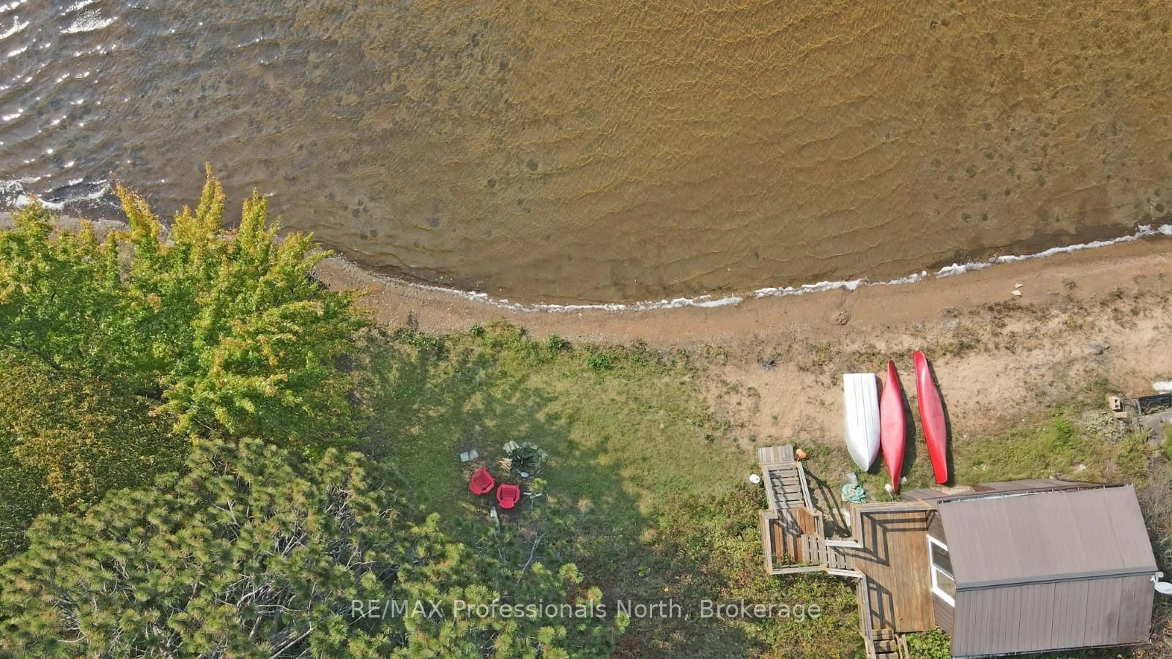 A pic from outside/outdoor area/front of a property/back of a property/a pic from drone, water/lake/river/ocean view for 756 ARBOR VITAE Rd, Barry's Bay Ontario K0J 1B0