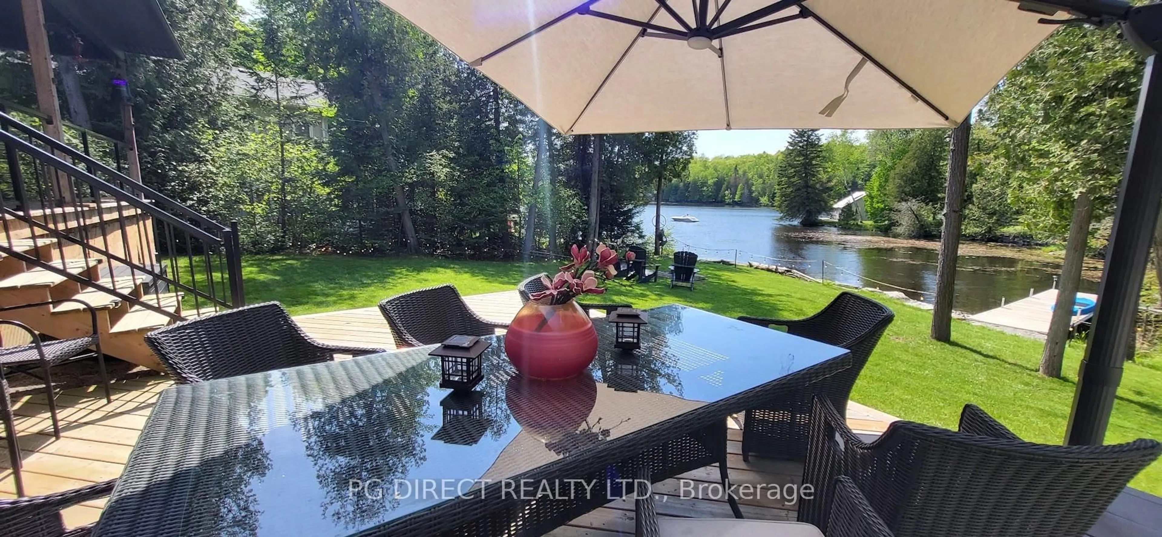 Patio, water/lake/river/ocean view for 78 Everett Rd, Kawartha Lakes Ontario K0M 1K0