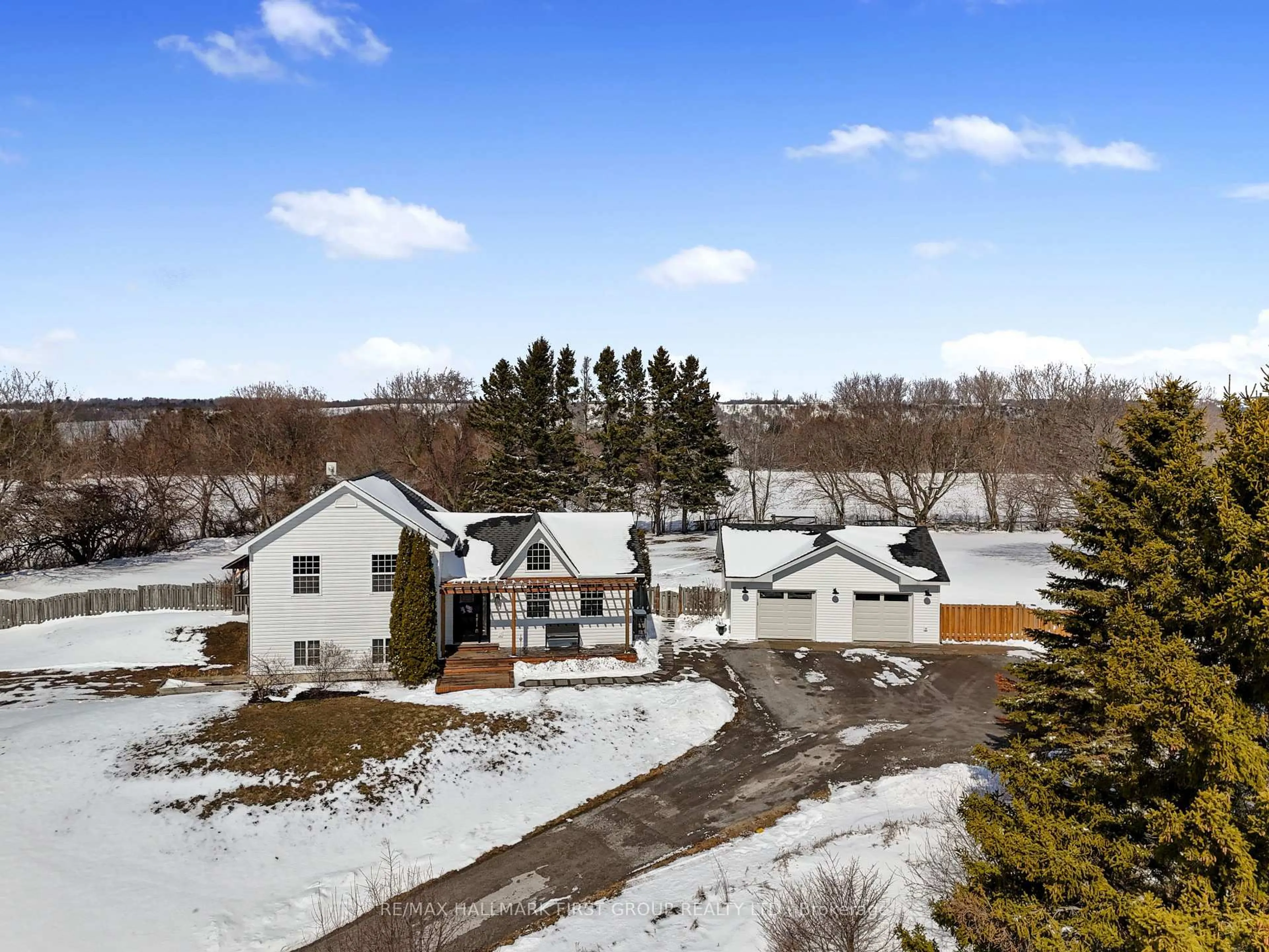 A pic from outside/outdoor area/front of a property/back of a property/a pic from drone, unknown for 9562 County 2 Rd, Hamilton Township Ontario K9A 4J8