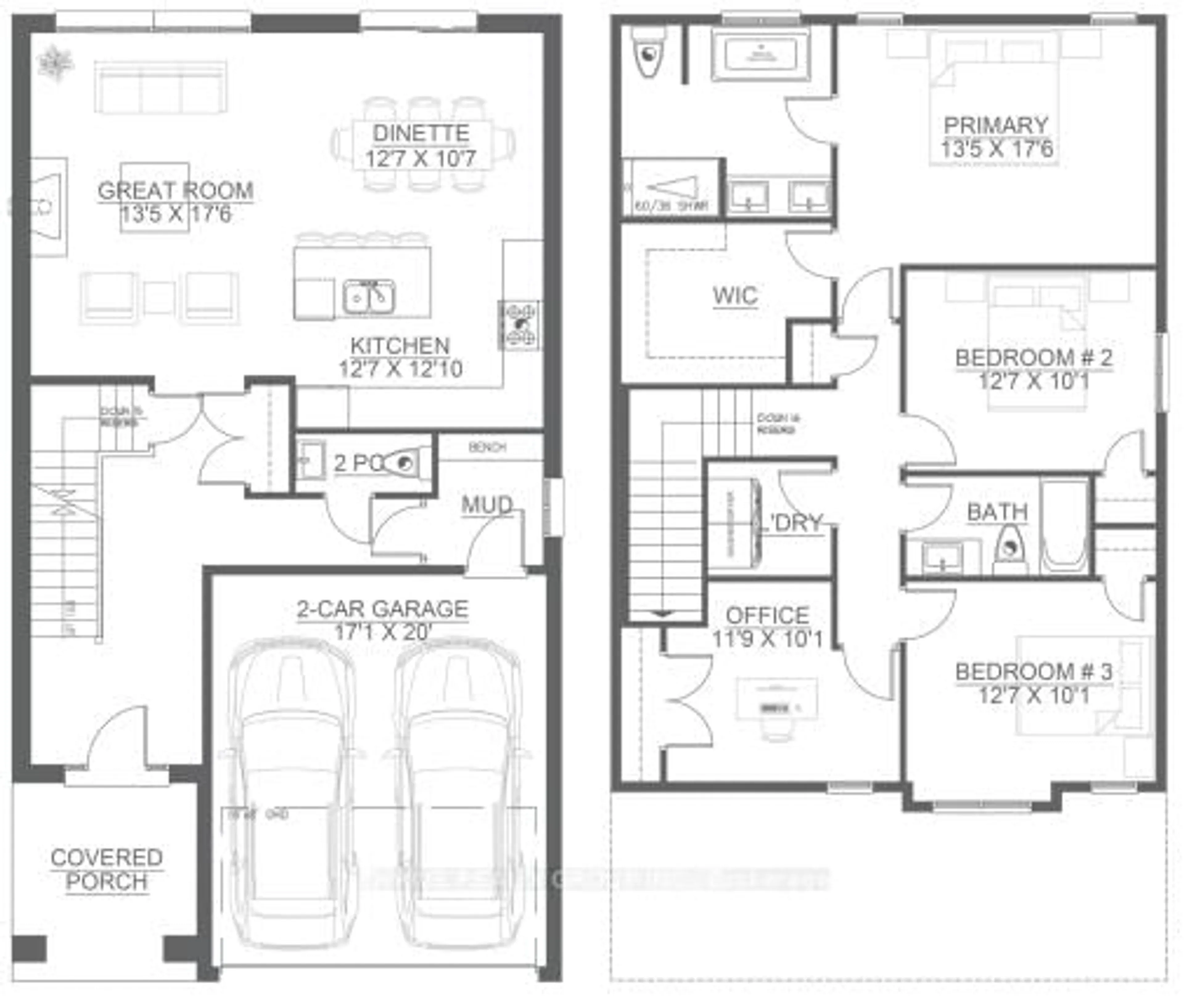 Floor plan for 4260 Sagebrush Cres, London South Ontario N6P 1H5