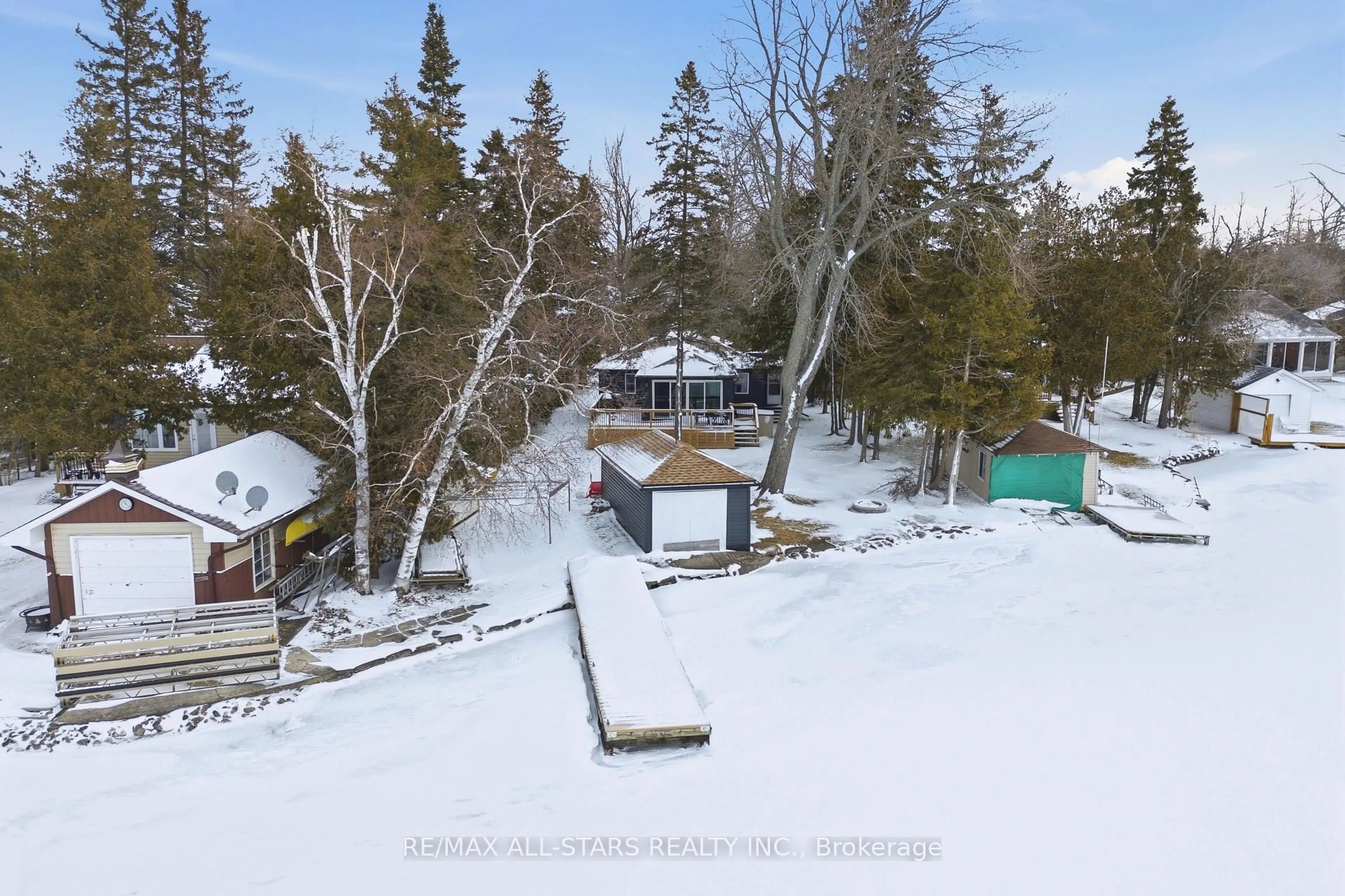 A pic from outside/outdoor area/front of a property/back of a property/a pic from drone, unknown for 112 Sturgeon Glen Rd, Kawartha Lakes Ontario K0M 1N0