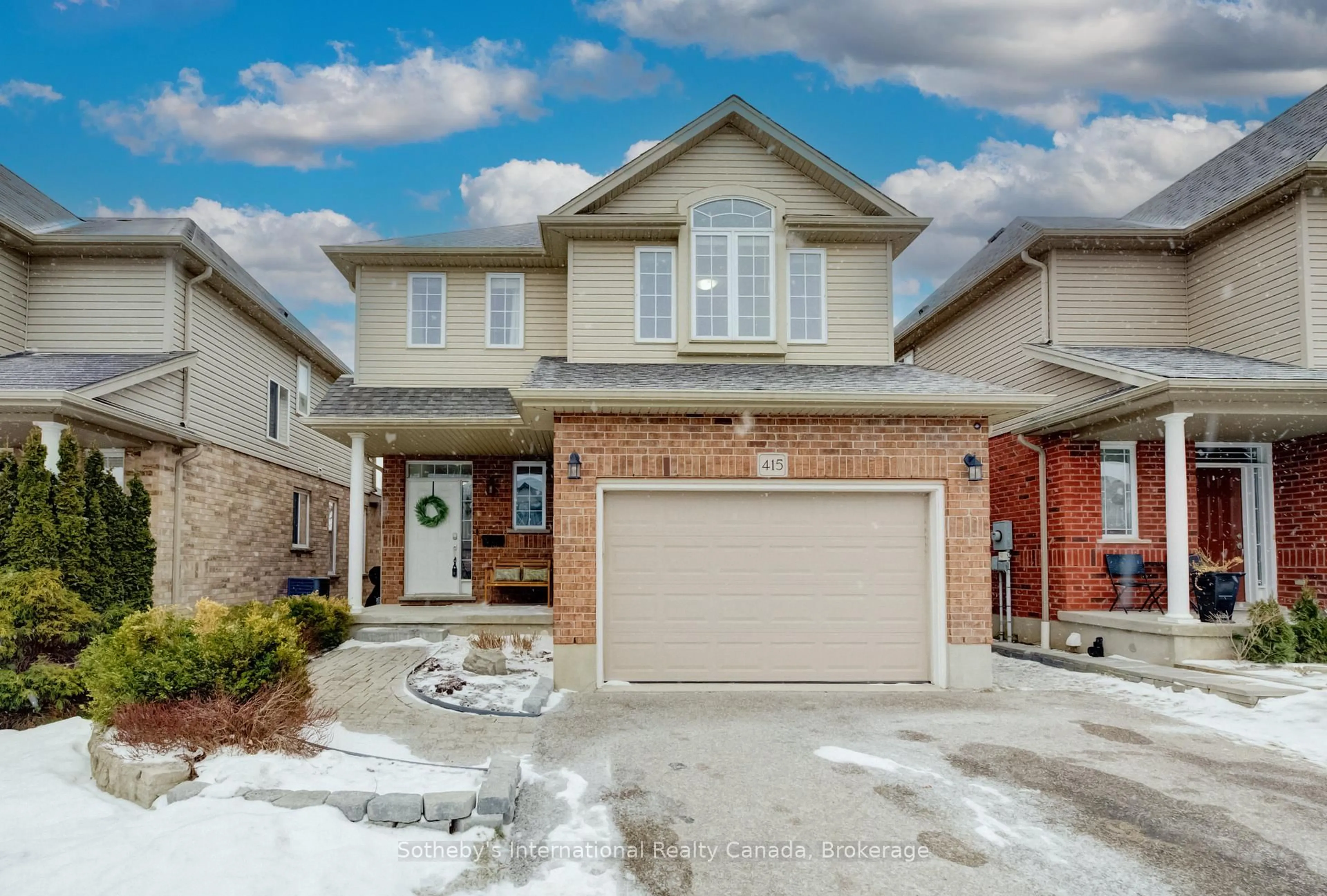 Home with brick exterior material, street for 415 Westcroft Dr, Waterloo Ontario N2T 2Z9