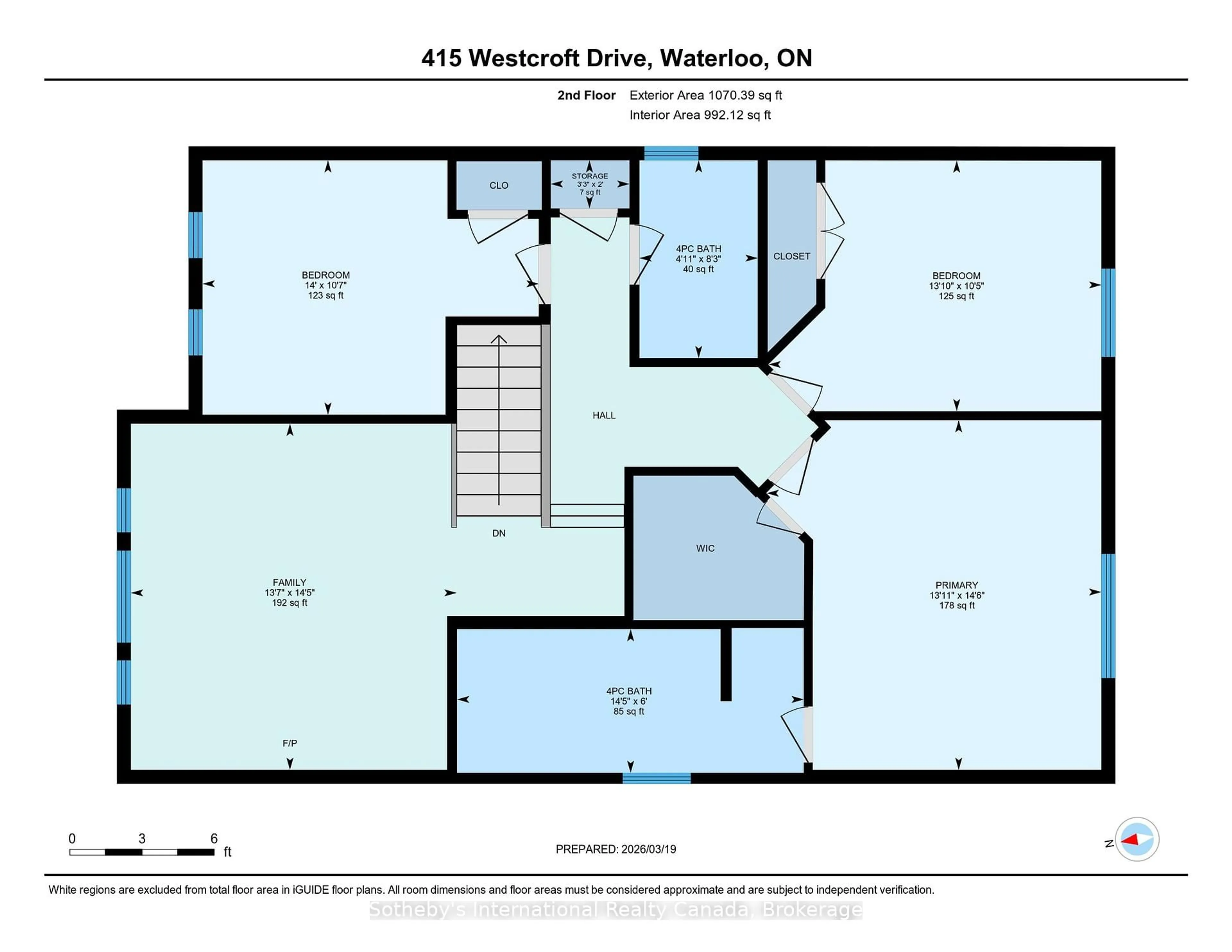 Floor plan for 415 Westcroft Dr, Waterloo Ontario N2T 2Z9