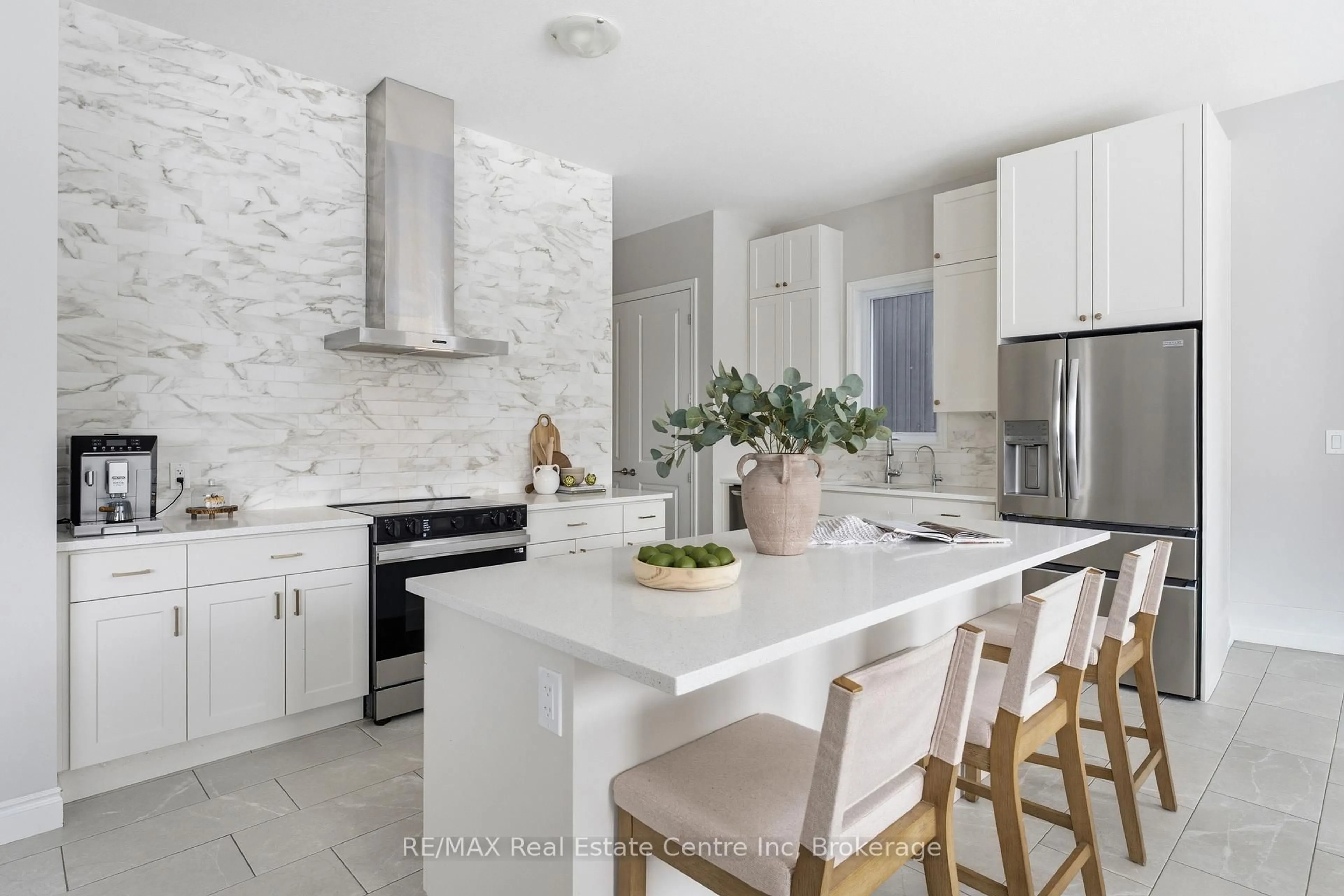 Contemporary kitchen, ceramic/tile floor for 162 HARRISON St, Centre Wellington Ontario N0B 1S0