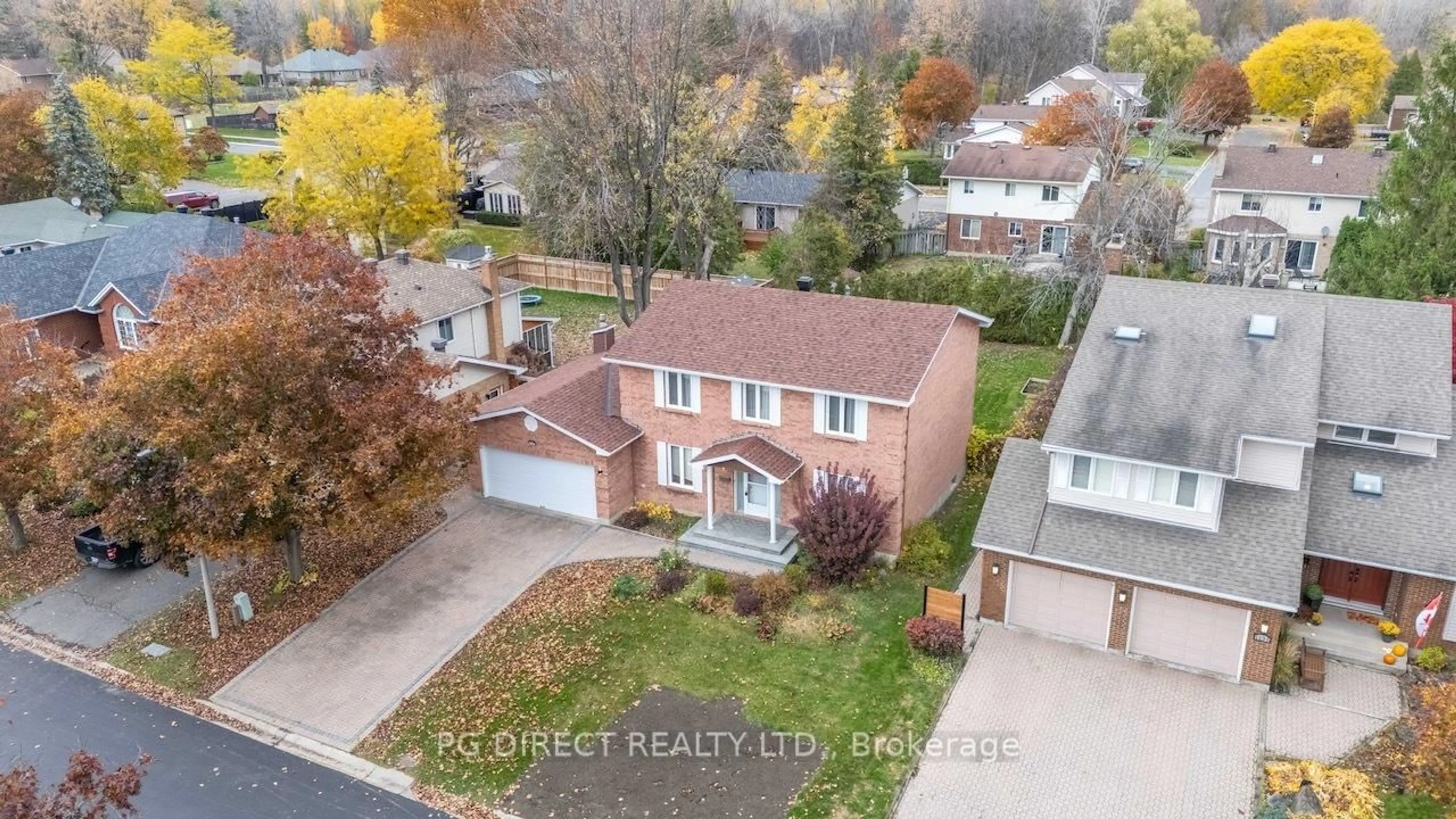 A pic from outside/outdoor area/front of a property/back of a property/a pic from drone, street for 1139 Stokes Dr, Cornwall Ontario K6J 5J6