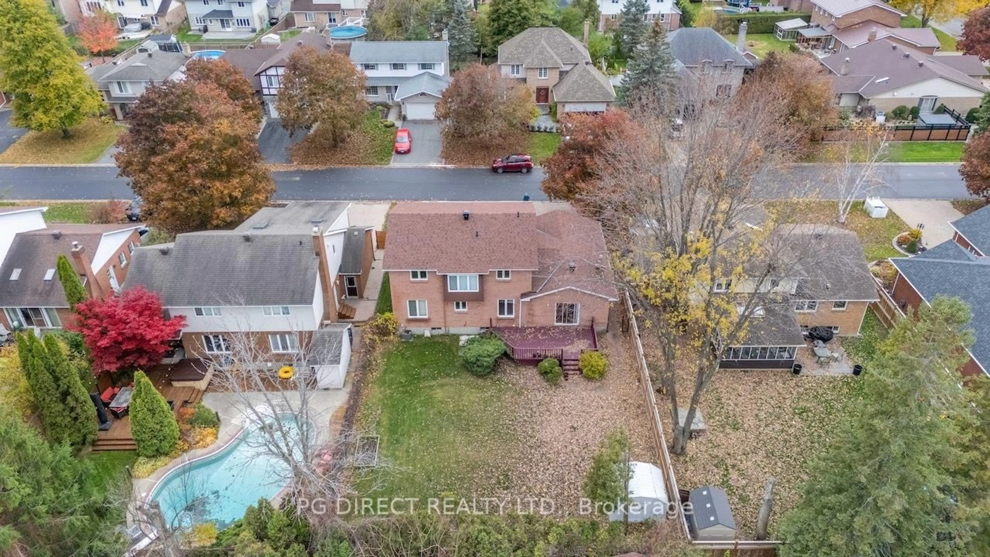 A pic from outside/outdoor area/front of a property/back of a property/a pic from drone, street for 1139 Stokes Dr, Cornwall Ontario K6J 5J6