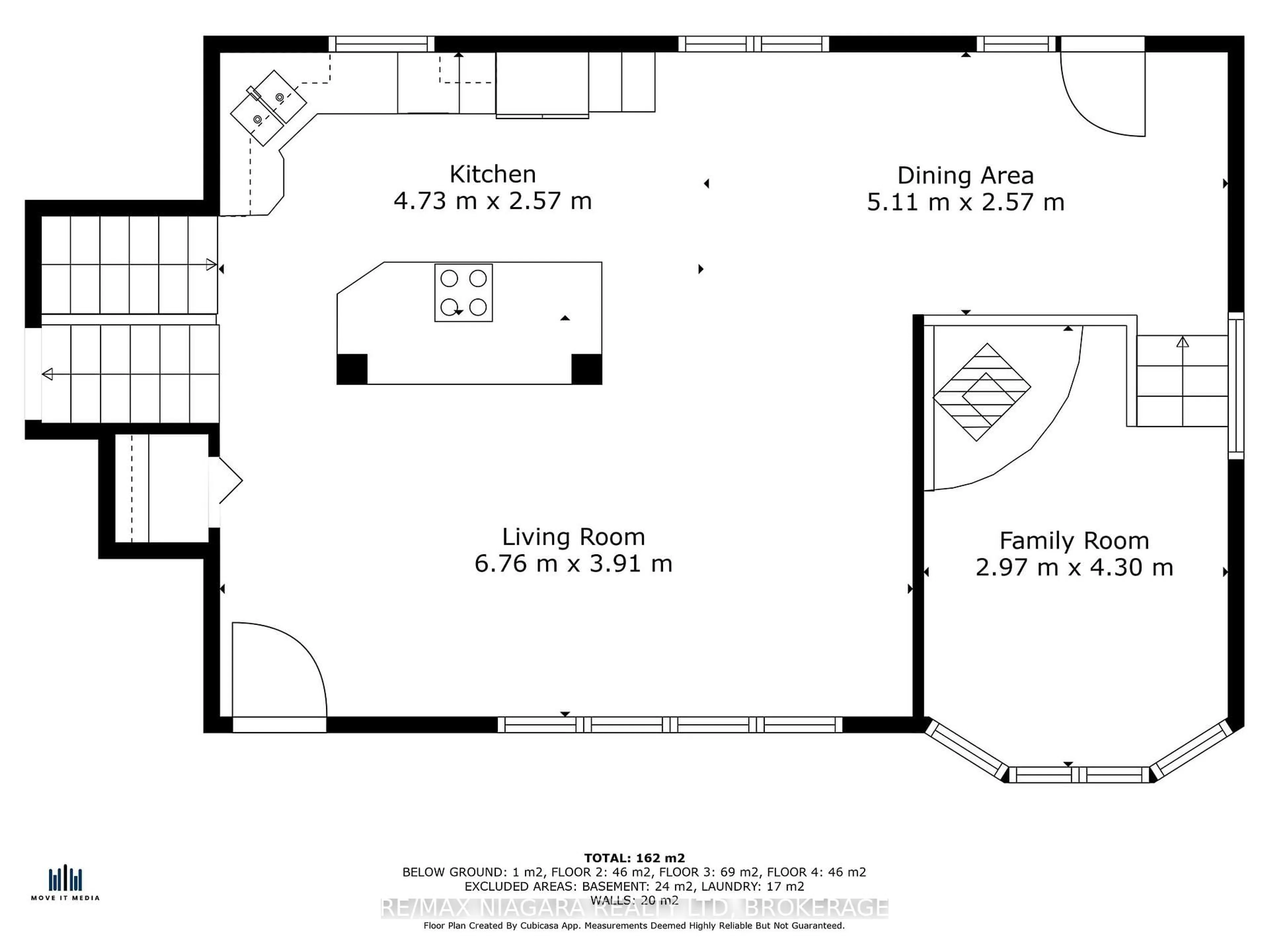 Floor plan for 44 Lockview Cres, St. Catharines Ontario L2M 2T3